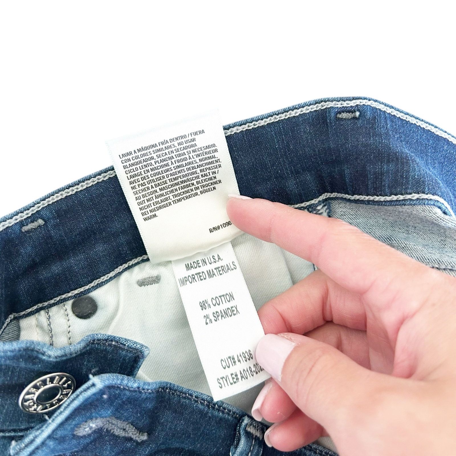 Agolde Agolde High Waisted Skinny Jeans Sz 27 Size 27" / US 4 / IT 40 - 4 Thumbnail
