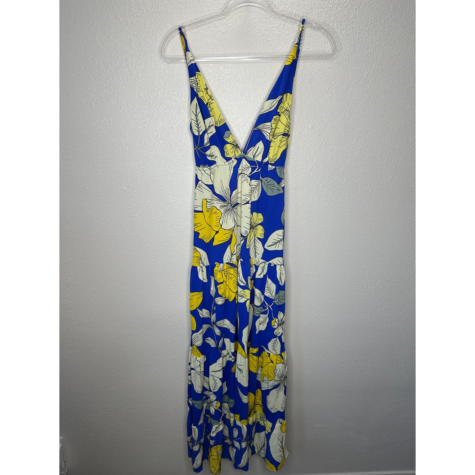 Other Maaji Yellow White Blue SandCastle Sleeveless Maxi Dress S Size S / US 4 / IT 40 - 2 Thumbnail