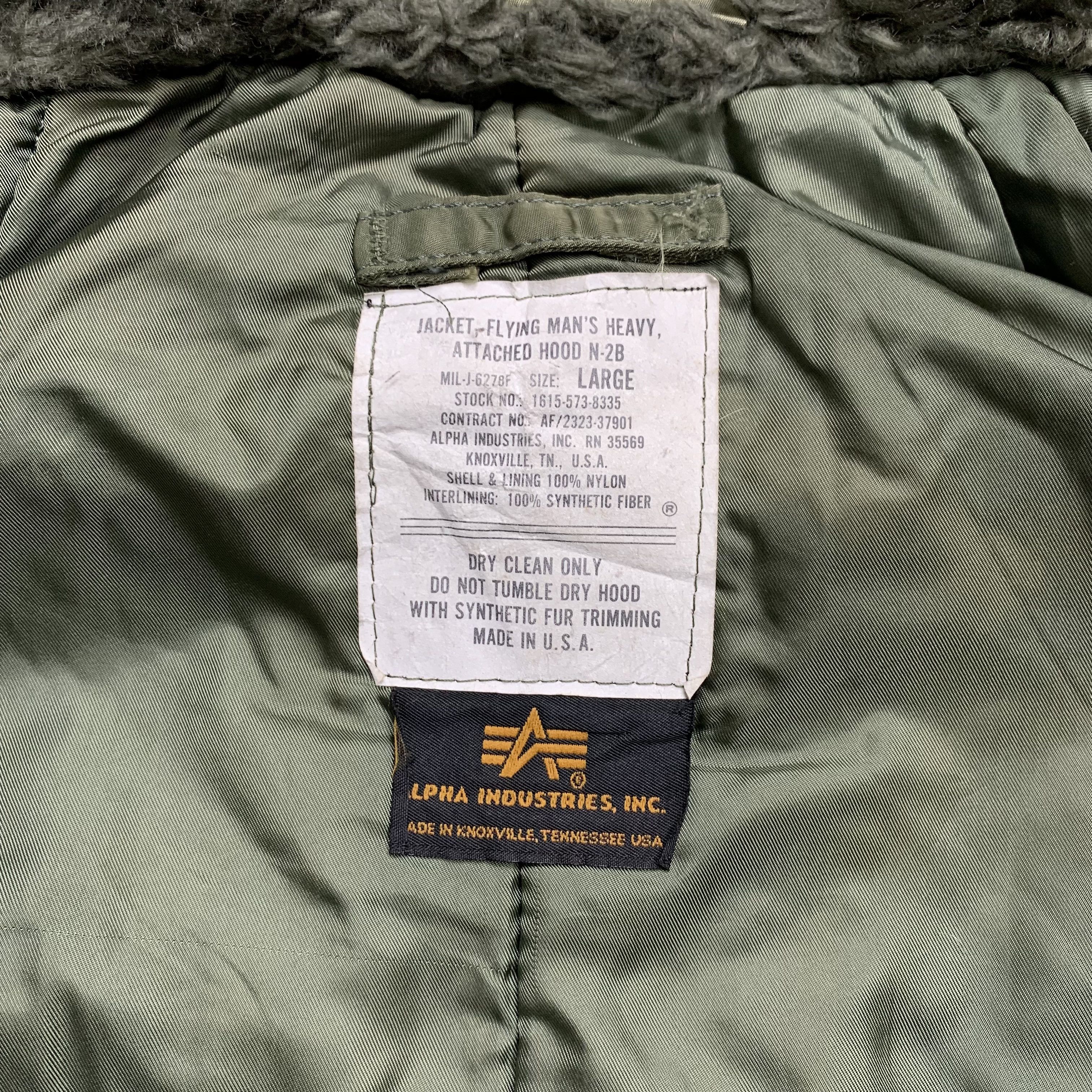Alpha Industries Vintage Alpha Industries N2B Fur Bomber Jacket Size US L / EU 52-54 / 3 - 8 Thumbnail