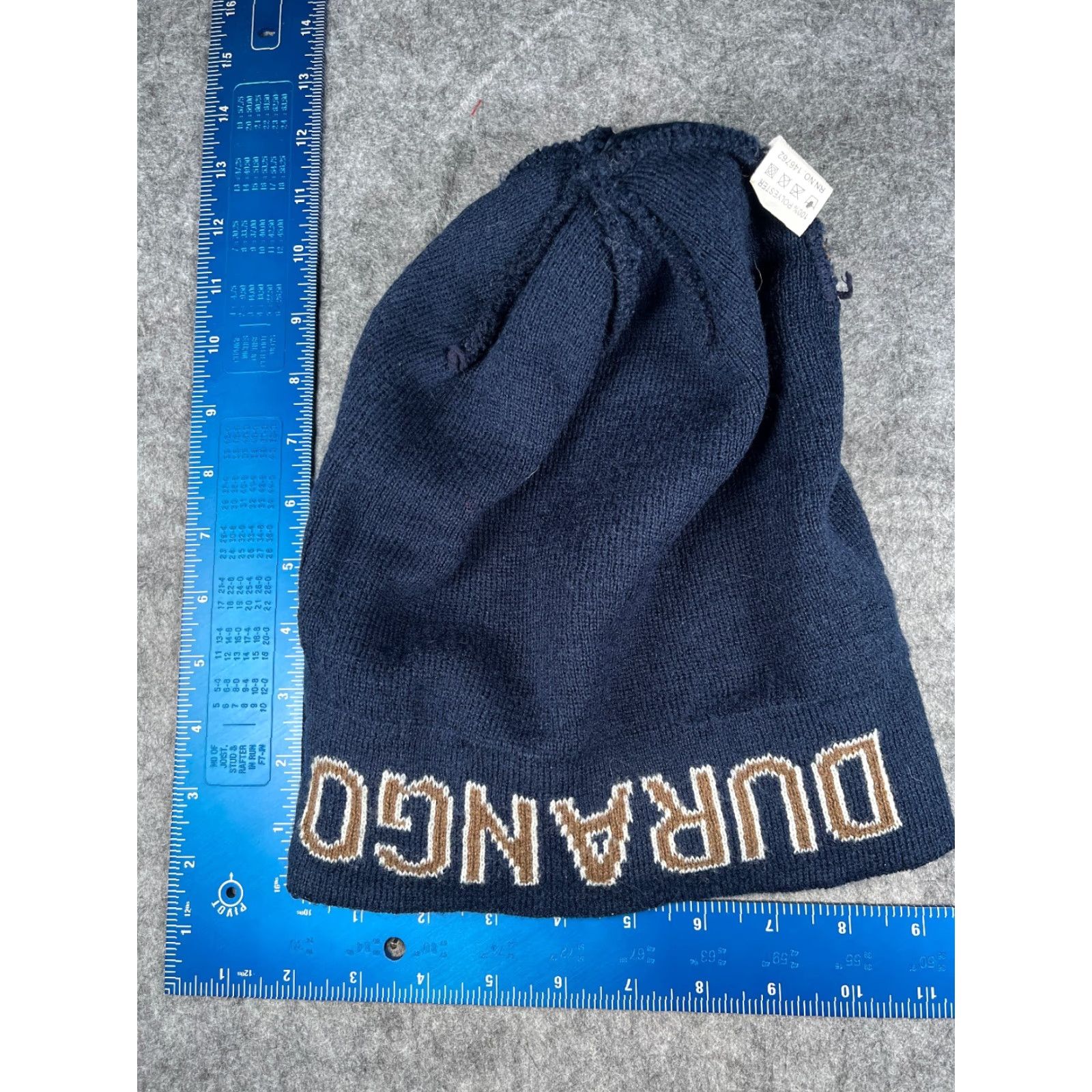 Durango Dimco Apparel Beanie Adult One Size Blue Brown Stripe Knit 100% Polyester Pom Hat/Cap Mens Womens Unisex Outdoors Ski Colorado Durango Beanie Toque Size ONE SIZE - 7 Thumbnail