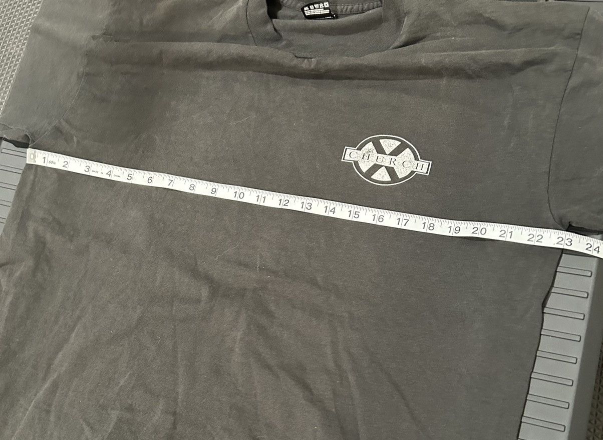 Vintage Vtg church faded black t shirt grunge style 90s y2k ERD Size US XL / EU 56 / 4 - 6 Thumbnail