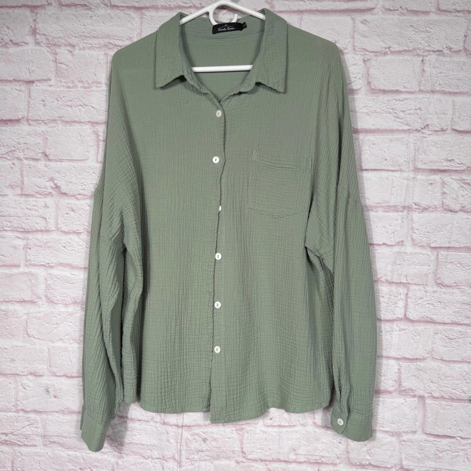 Other Trendy Queen Women's Button-Up Shirt Large Size L / US 10 / IT 46 - 1 Thumbnail