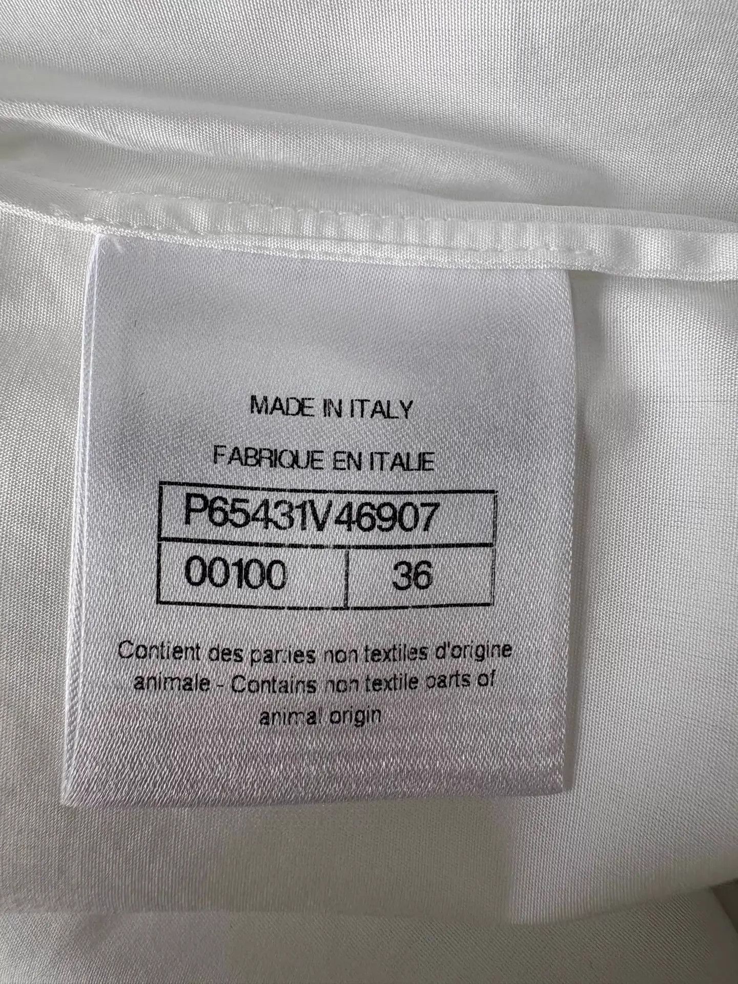 Chanel Chanel Equestrian White Ruffled Collar Shirt Size 36 Size XS / US 0-2 / IT 36-38 - 8 Thumbnail