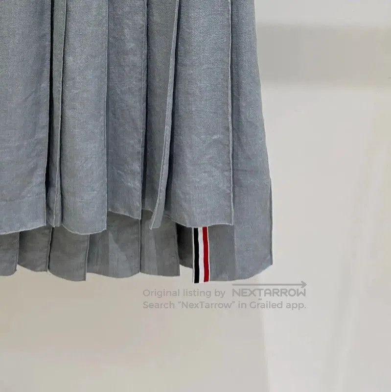 Thom Browne Thom Browne Pleated Gray Wool Midi Skirt . Size 23" - 3 Thumbnail