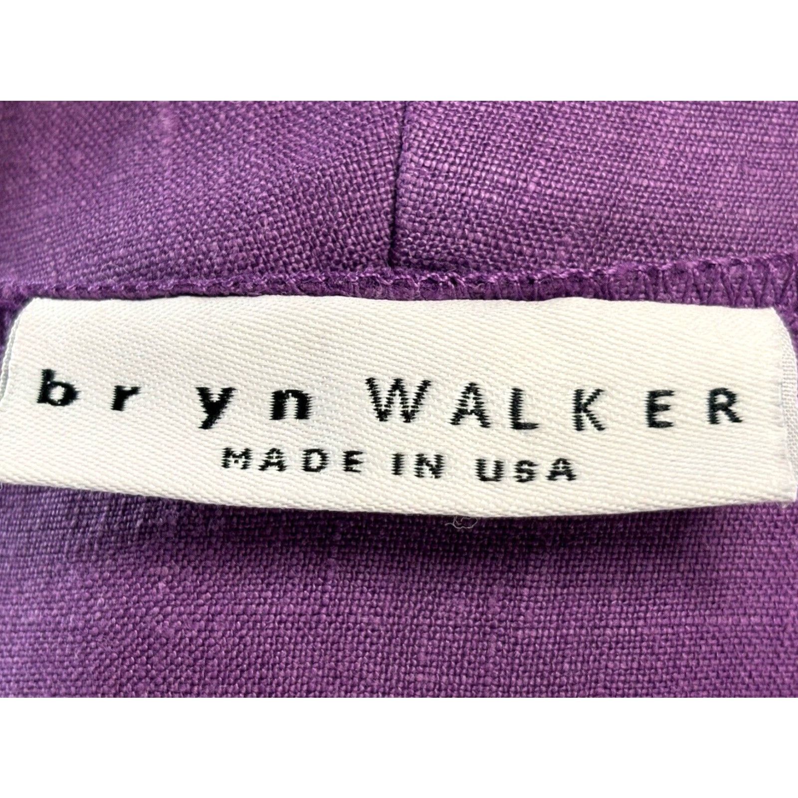 Vintage VINTAGE Bryn Walker Linen Tunic Top Women's Small Purple Sleeveless Cowl Neck USA Size S / US 4 / IT 40 - 7 Thumbnail
