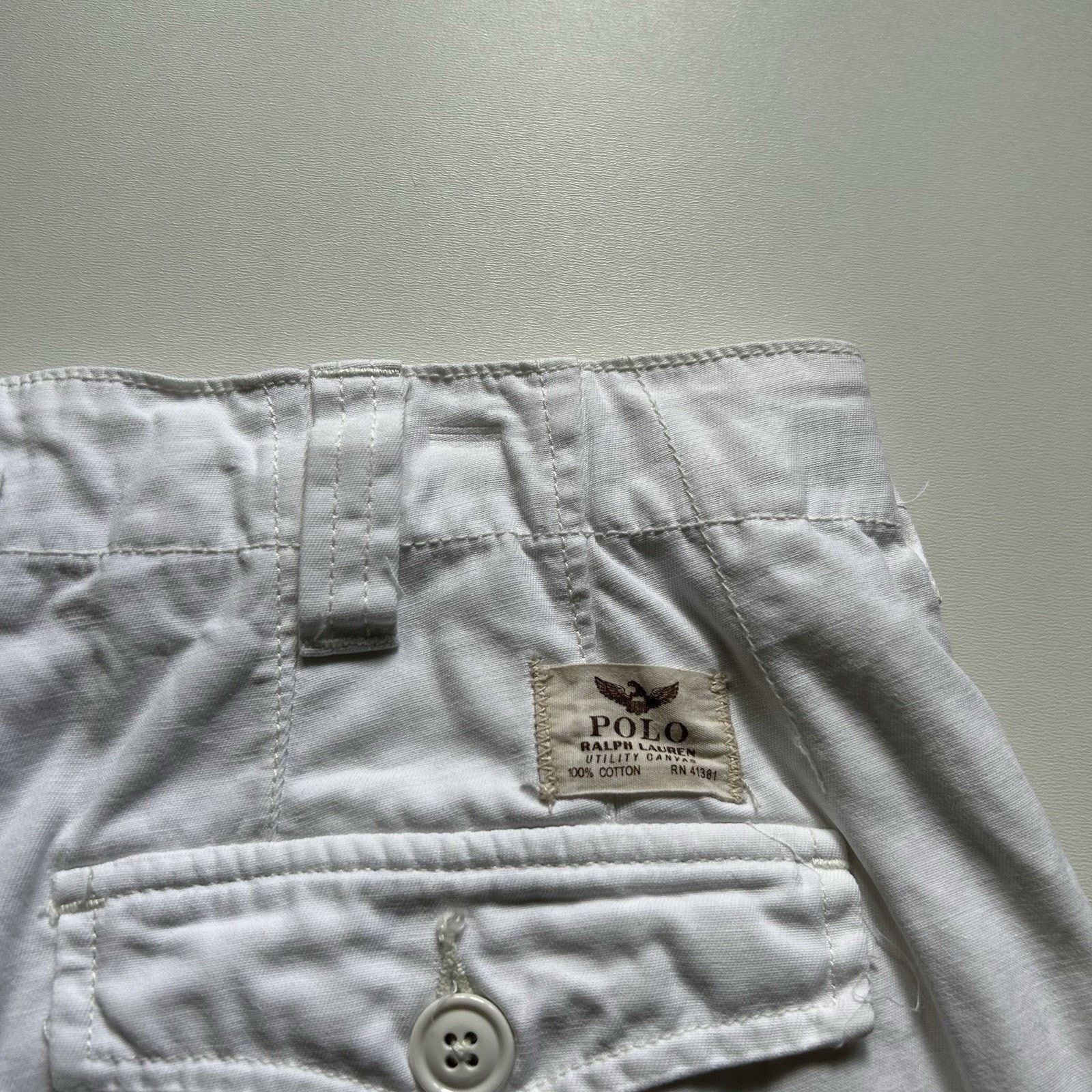 Polo Ralph Lauren Vintage Polo Ralph Lauren Cargo Khaki Shorts Size 38 White Size US 38 / EU 54 - 4 Thumbnail