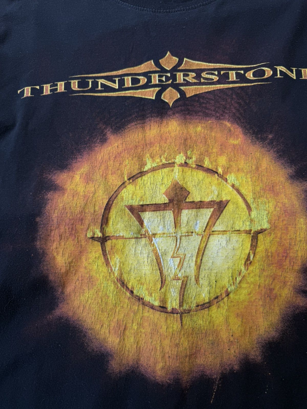 Band Tees Vintage 90s Thunderstone Band T Shirt Rock Heavy Metal Size US M / EU 48-50 / 2 - 12 Thumbnail