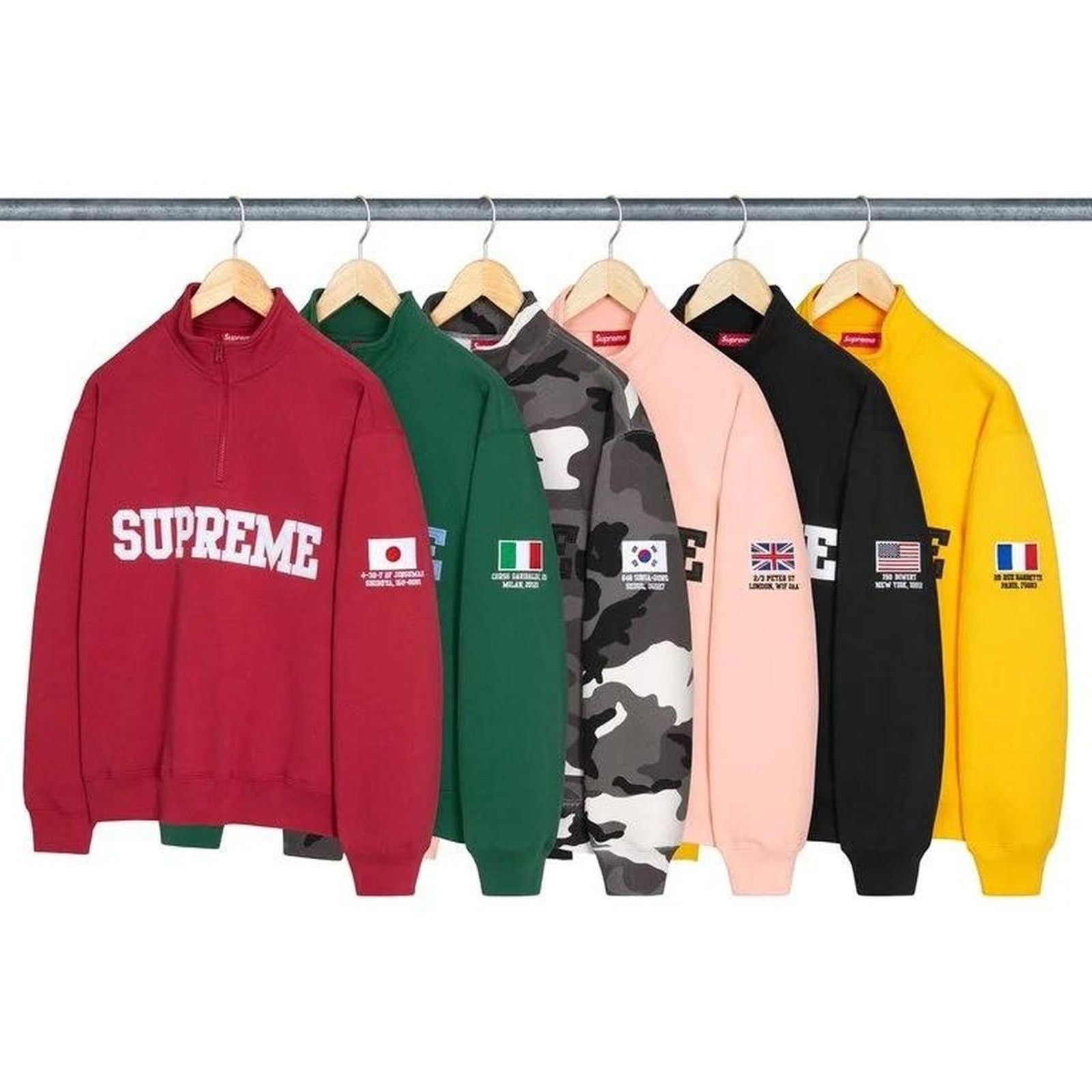 Supreme 🇯🇵 Supreme Shop Half Zip Pullover "Red" XL Size US XL / EU 56 / 4 - 3 Thumbnail