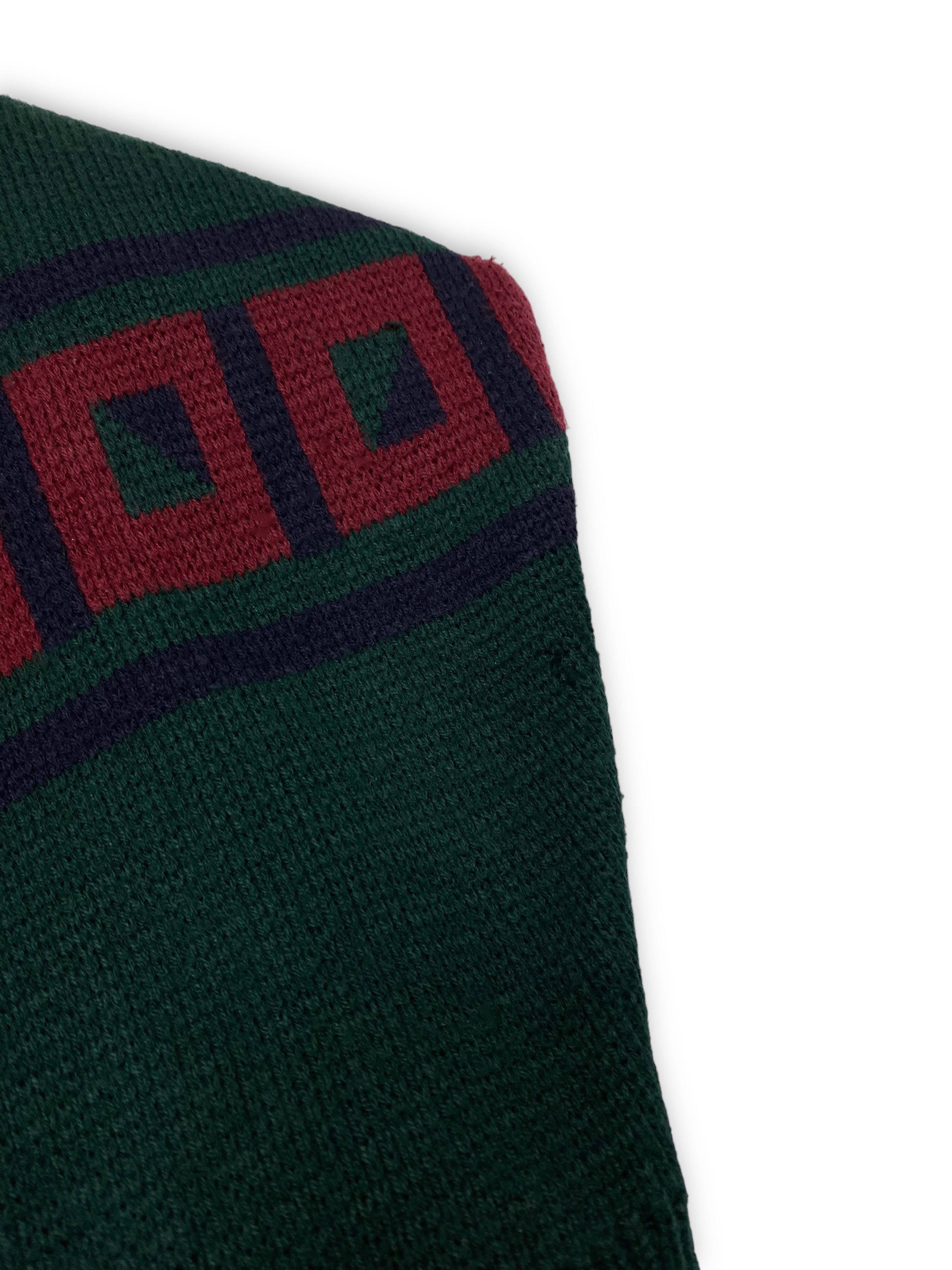 Vintage 90s Vintage MC Crazy Print Super Warm Winter Sweater M Size US L / EU 52-54 / 3 - 9 Thumbnail