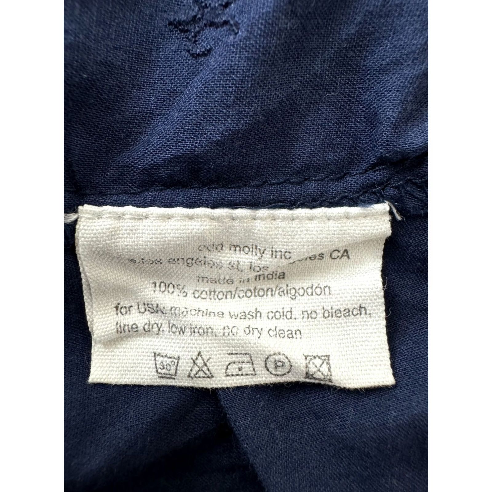 Vintage Odd Molly Blue Shirt Blouse Womens Size 3 Long Sleeve Cotton 100% Size XS / US 0-2 / IT 36-38 - 8 Thumbnail