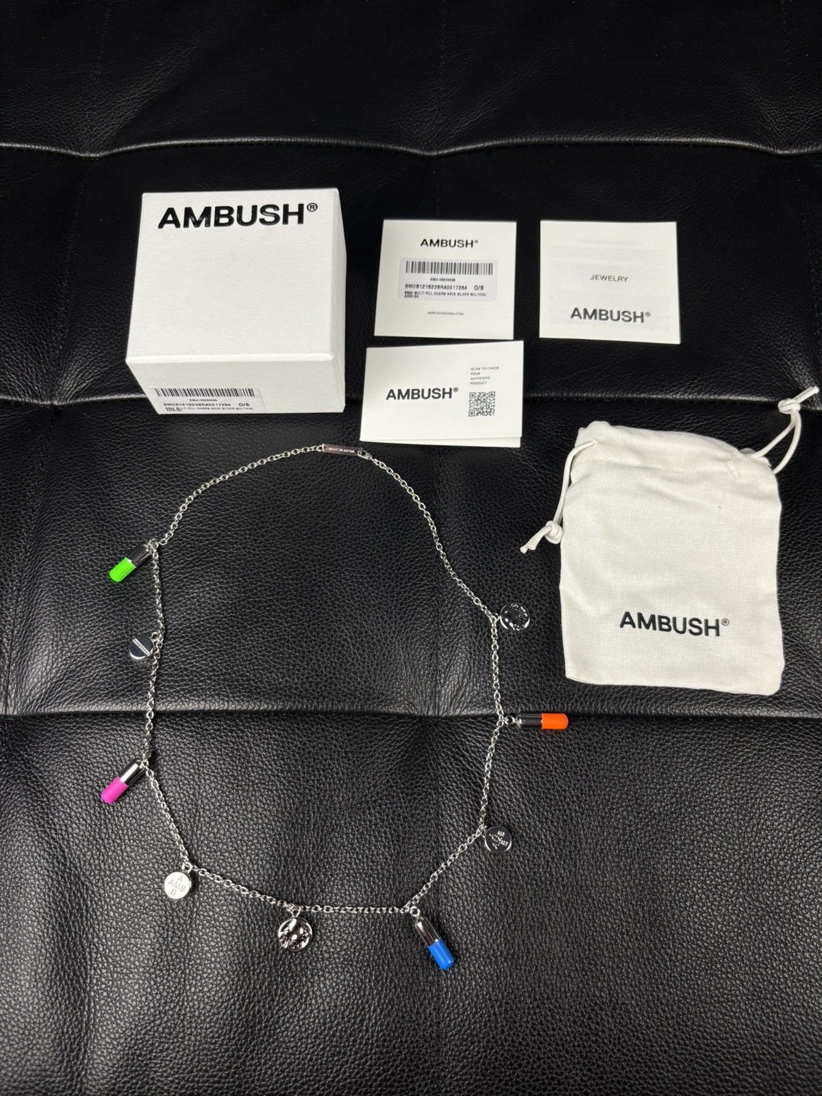 Ambush Design Ambush multi pill charm necklace silver multicolour Size ONE SIZE - 3 Thumbnail