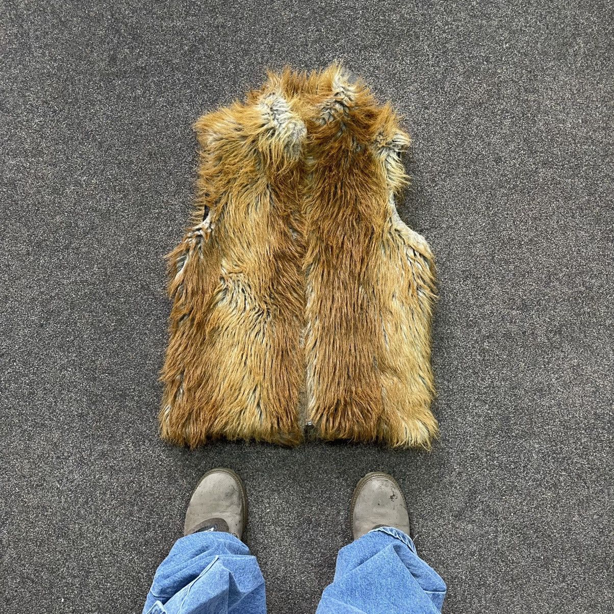 20471120 Vintage Y2K Furry Jacket Mohair Punk Opium BALENCIAGA Style Size M / US 6-8 / IT 42-44 - 1 Thumbnail