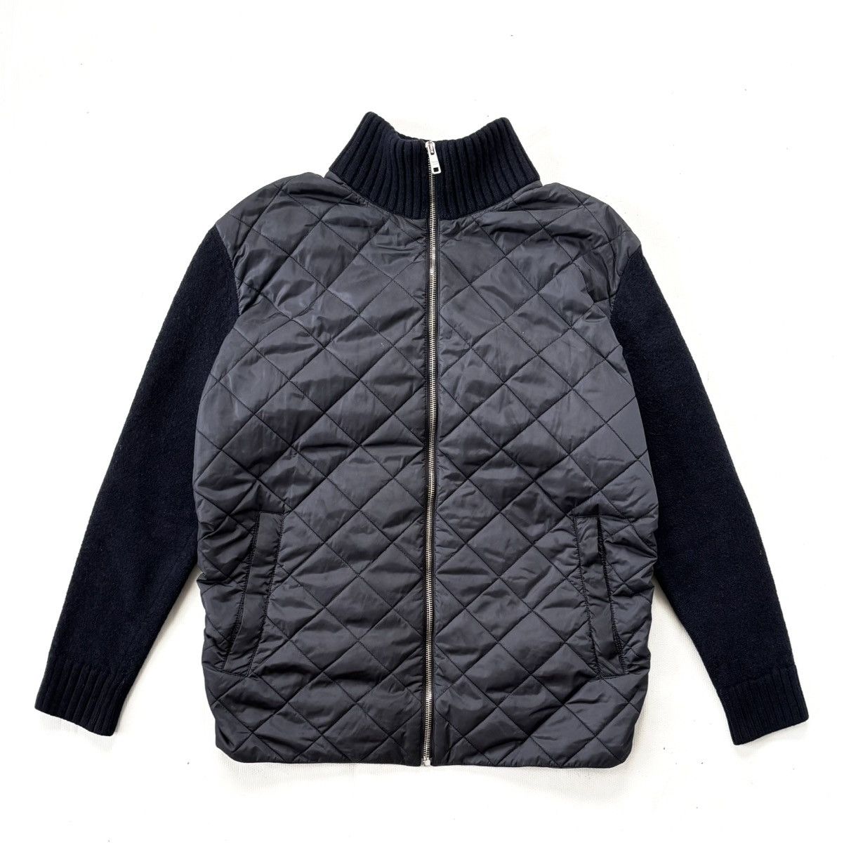 Prada Prada Quitted Wool Zip Jacket Size US XS / EU 42 / 0 - 4 Thumbnail