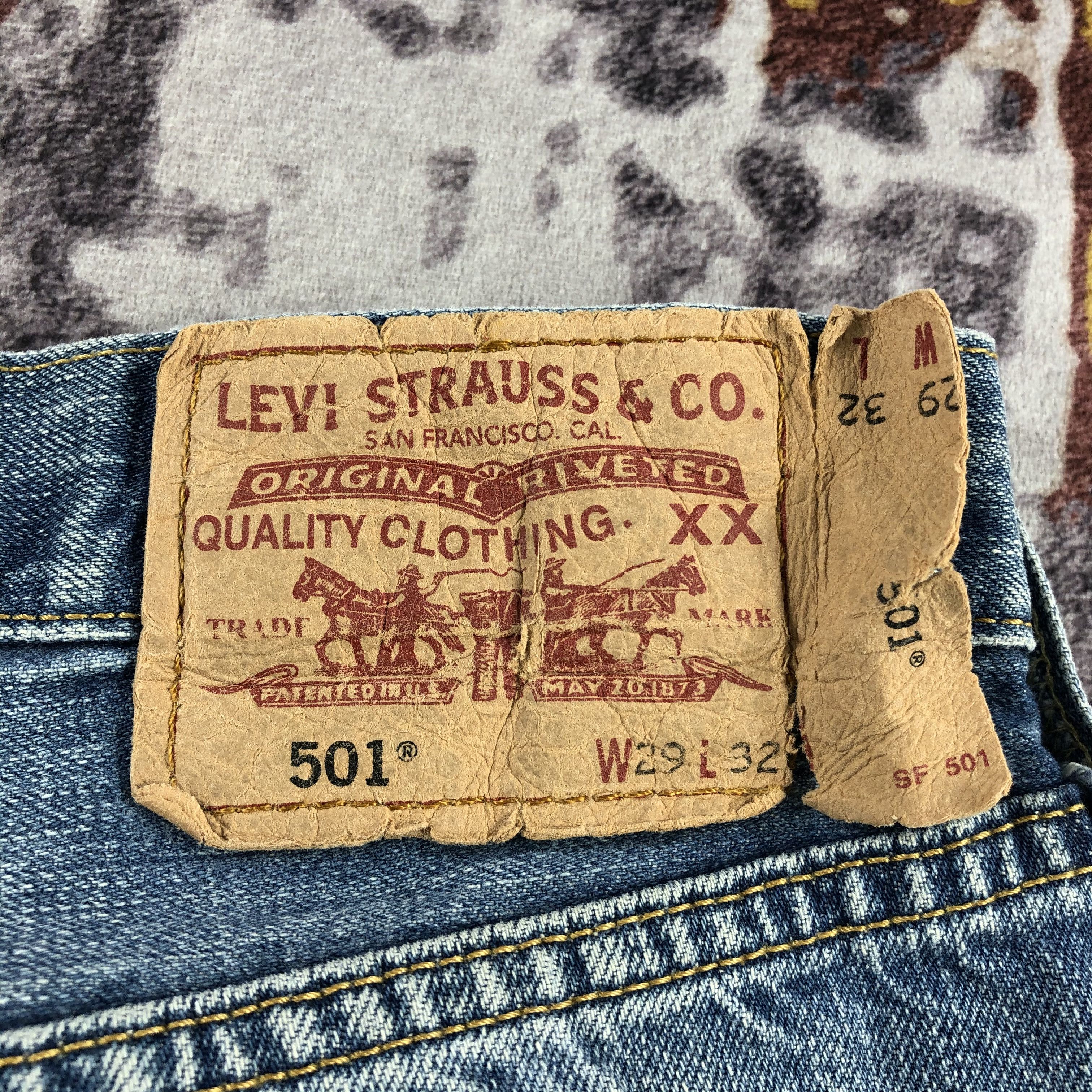 Levi's × Vintage 90s Vintage Blue Wash Levis 501 Jeans-JM2777 Size US 29 - 8 Thumbnail