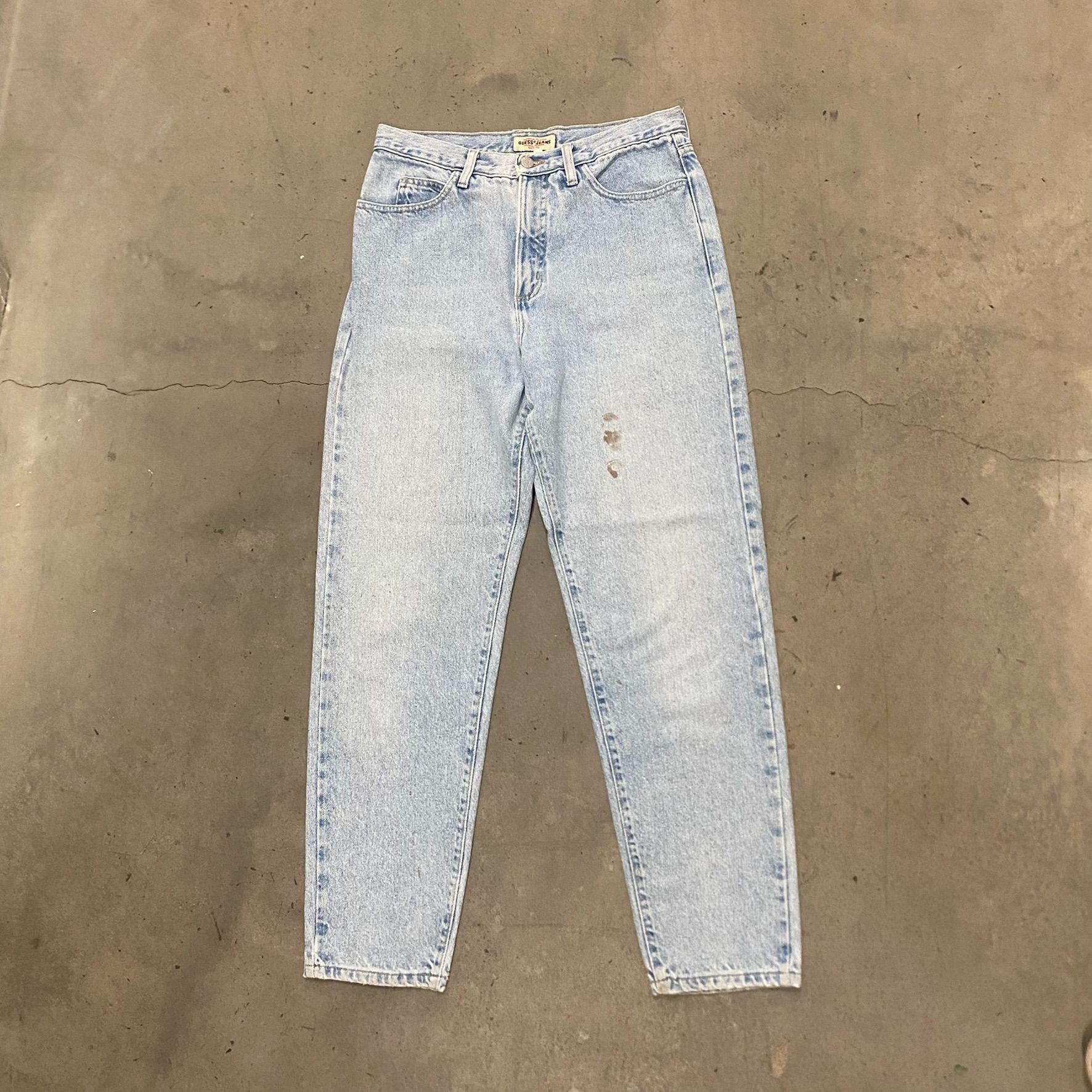 Guess Vintage 90s Guess Stonewashed Faded Denim Baggy Jeans Size US 32 / EU 48 - 2 Thumbnail