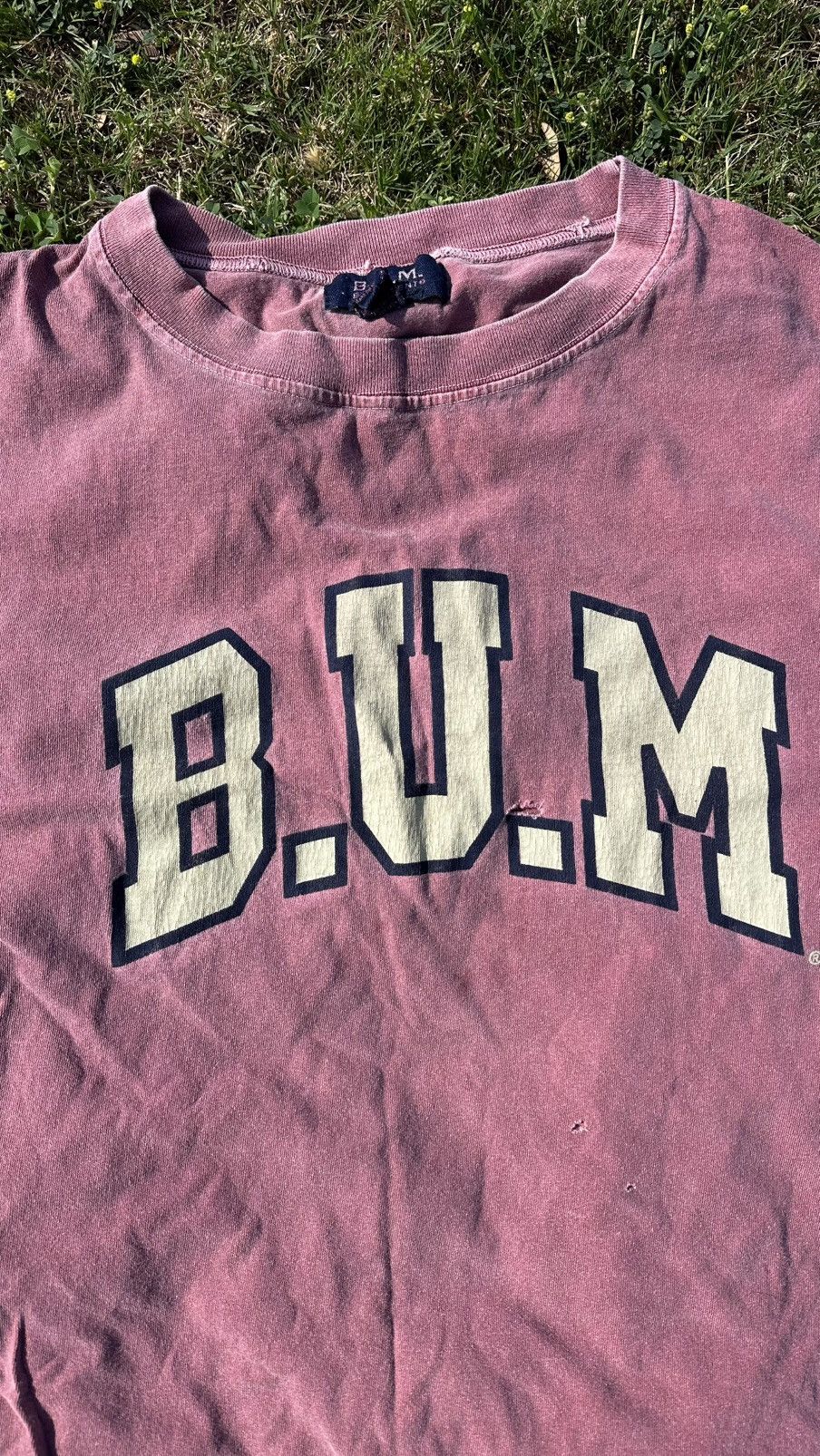 B.U.M Equipment BOXY Vintage B.U.M. EQUIPMENT T Shirt Faded Hip Hop Swag Size US L / EU 52-54 / 3 - 2 Thumbnail