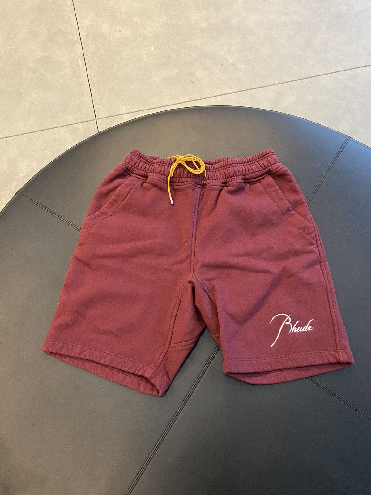 Rhude Rhude Embroidered Shorts Maroon Size US 30 / EU 46 - 1 Thumbnail