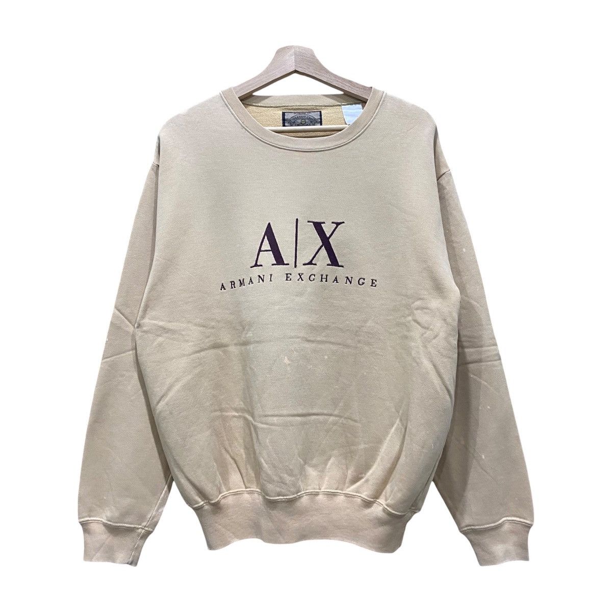 Armani Exchange Vintage Armani Exchange BigLogo Spellout Crewneck Sweatshirt Size US L / EU 52-54 / 3 - 1 Thumbnail