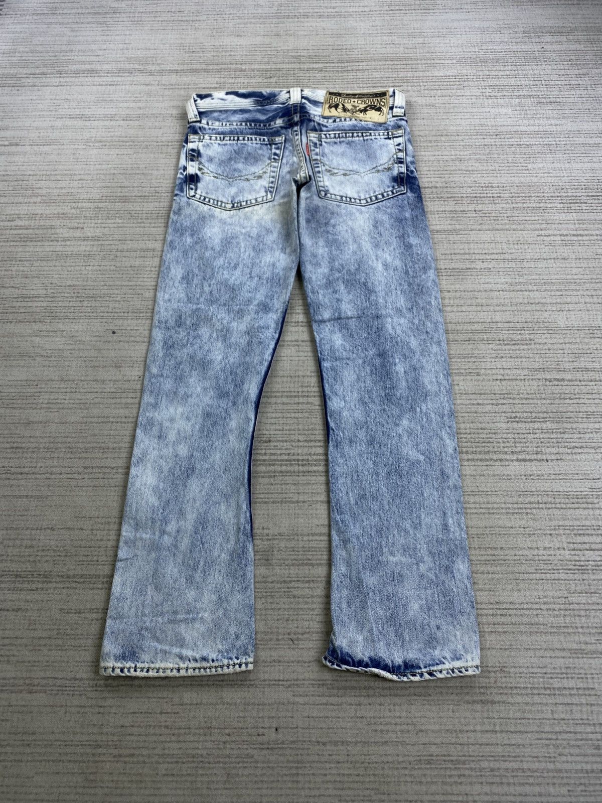 If Six Was Nine × Japanese Brand × Vintage Vintage Rodeo Crown Wash Blue Jeans Pants Size US 31 - 2 Thumbnail