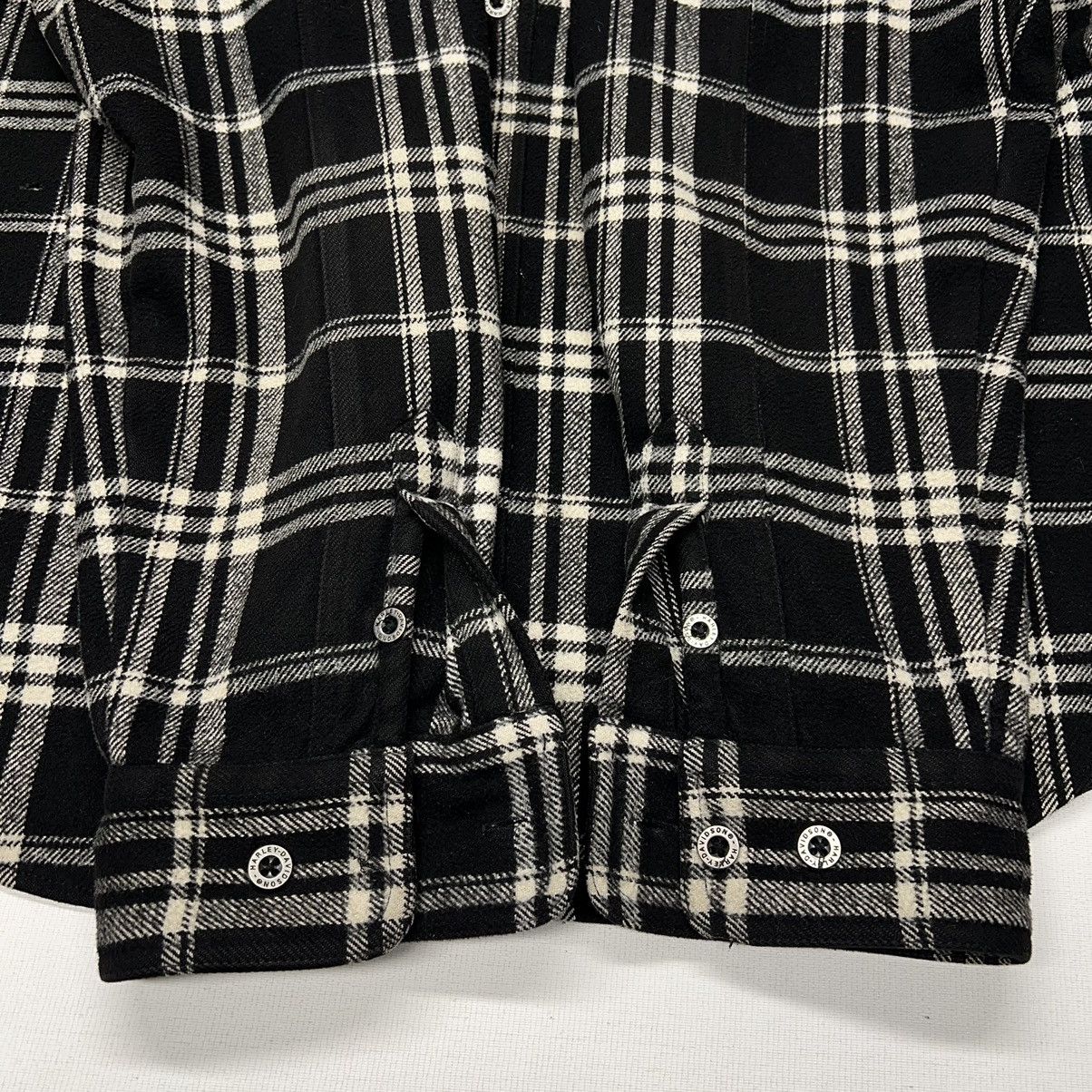 Harley Davidson Harley Davidson Flannel Jacket Black Plaid Button Shirt Size US XL / EU 56 / 4 - 9 Thumbnail