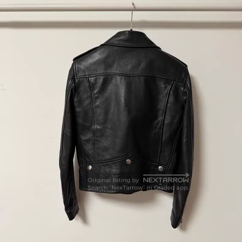 Saint Laurent Paris Saint Laurent Paris Lambskin L01 Biker Zip-Up Leather Jack Size XS / US 0-2 / IT 36-38 - 2 Thumbnail
