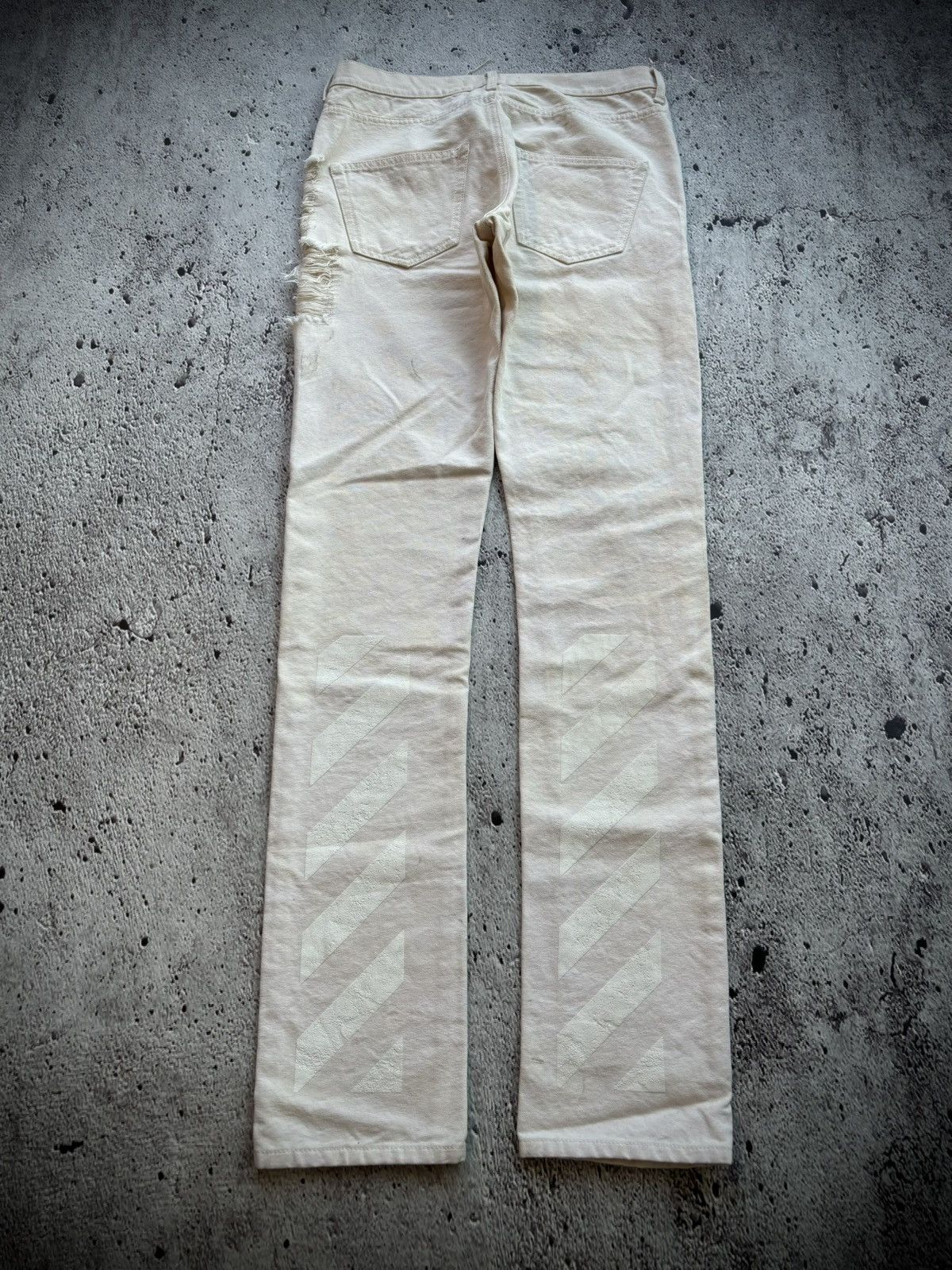 Off-White Off-White Distressed Jeans Size US 31 - 2 Thumbnail