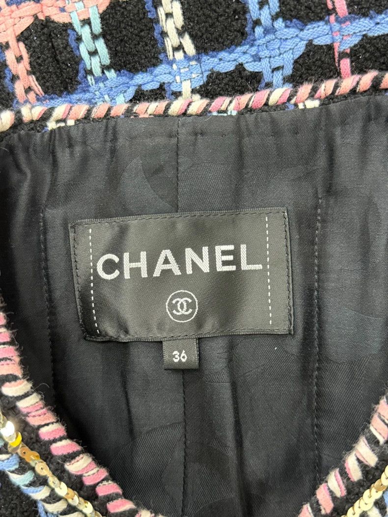 Chanel Chanel Colorful plaid tweed four-pocket jacket Size XS / US 0-2 / IT 36-38 - 4 Thumbnail