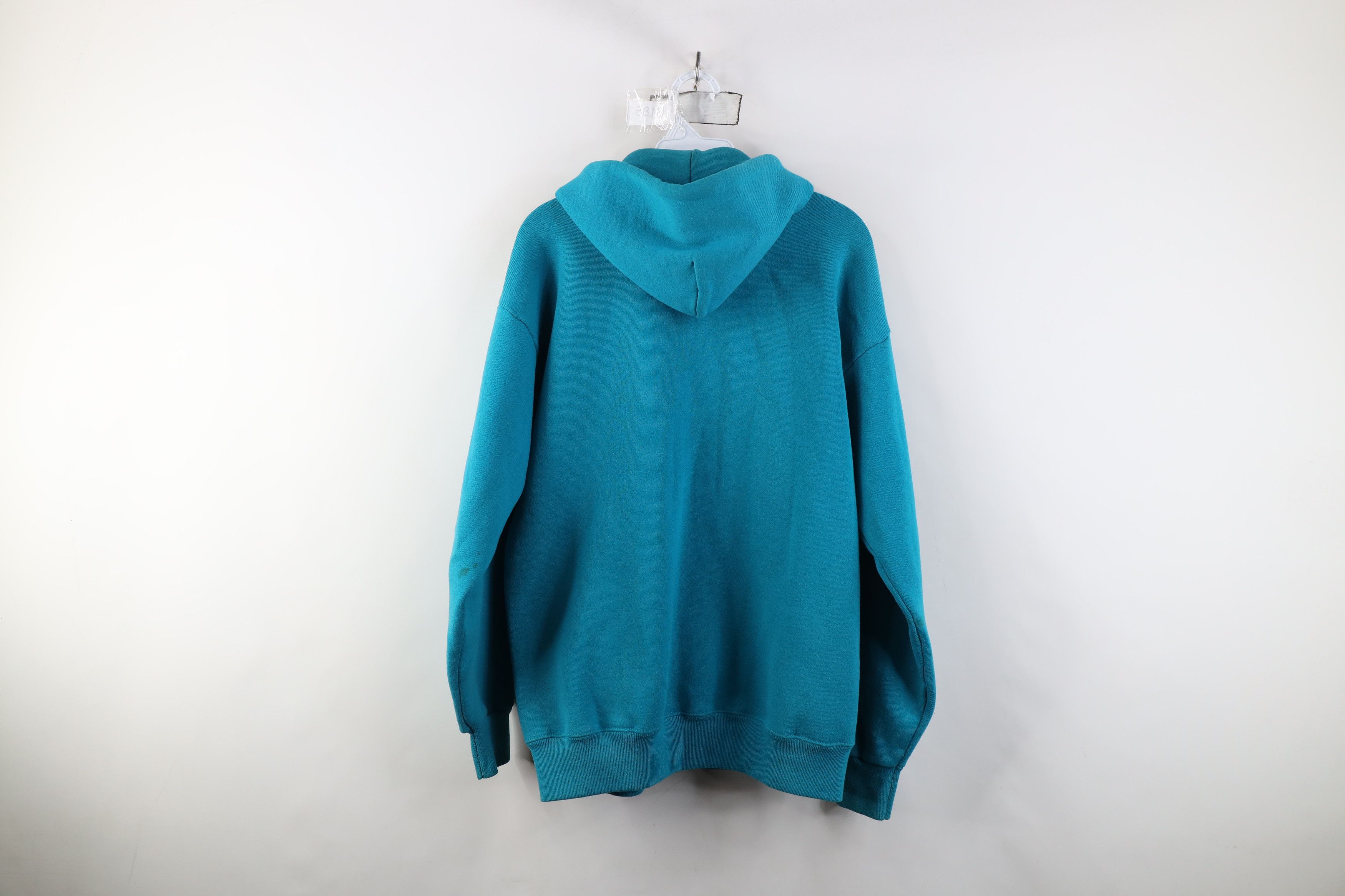Vintage Vintage 90s USA Olympics Full Zip Hoodie Sweatshirt Teal USA Size US L / EU 52-54 / 3 - 13 Thumbnail