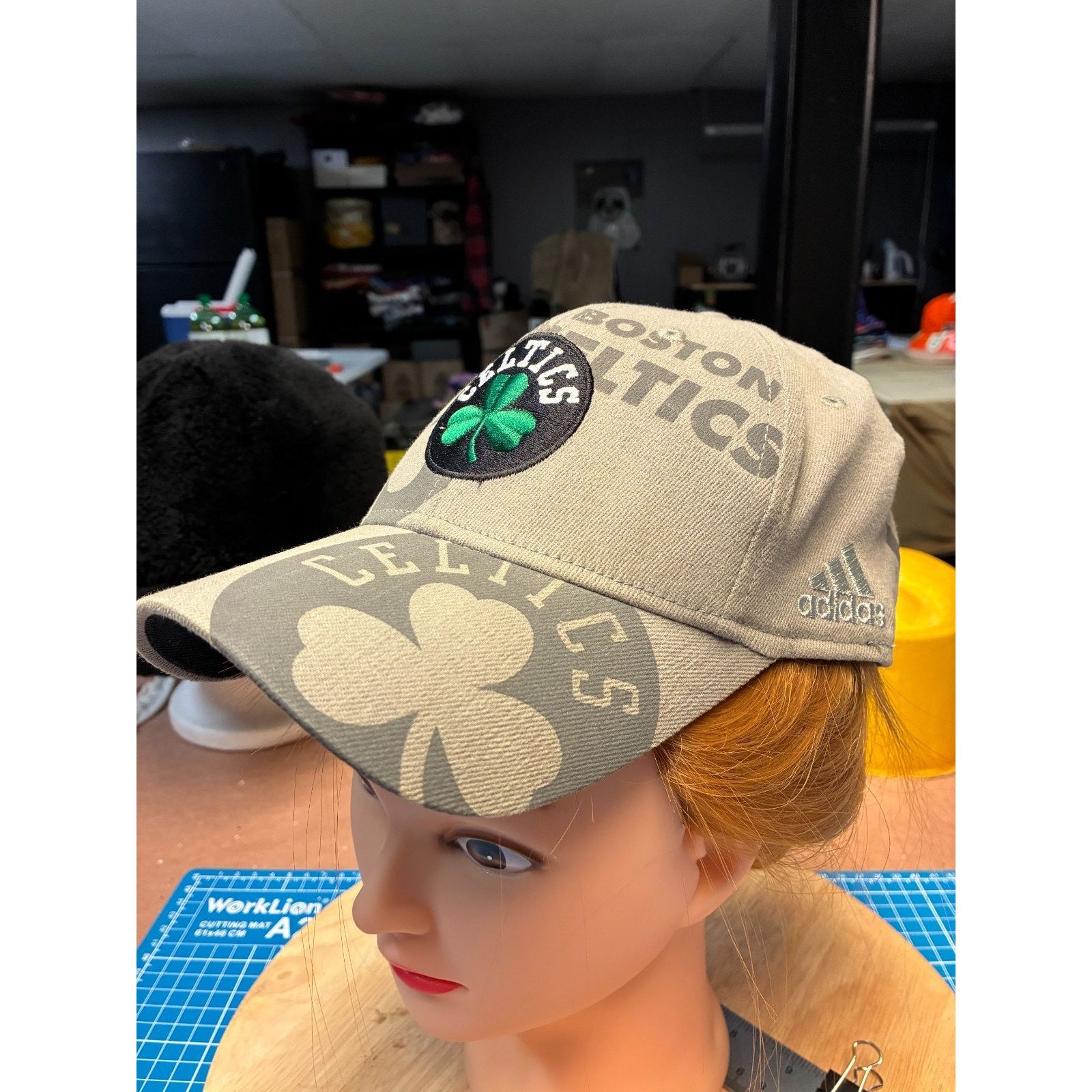 Adidas Boston Celtics Adidas Era Stretch Fit Hat Cap OSFM NBA Size ONE SIZE - 5 Thumbnail
