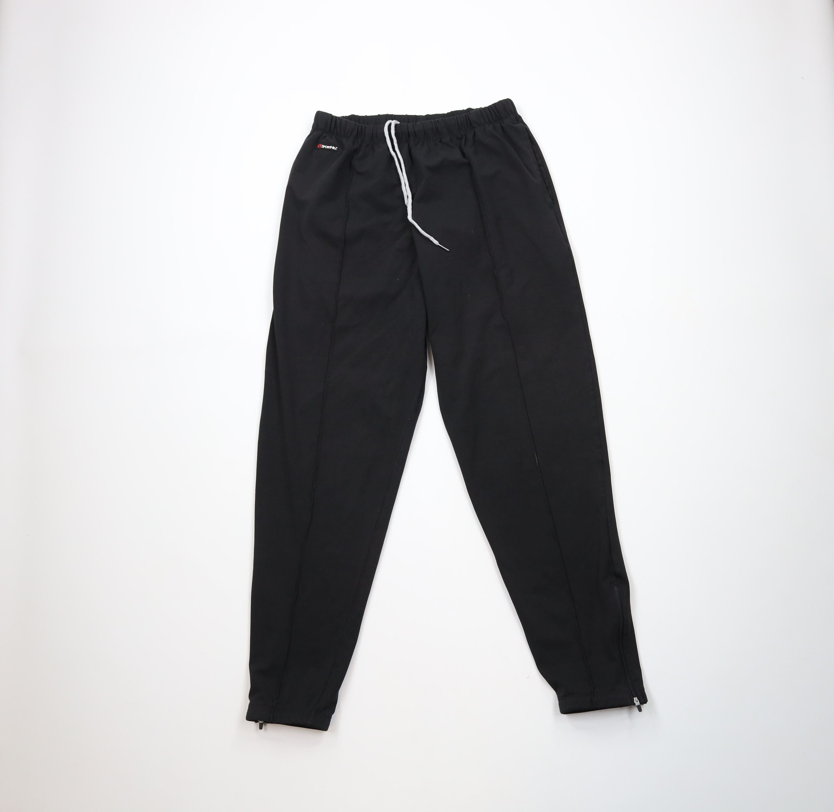 Vintage Vintage 90s Y2K Streetwear Tapered Leg Running Pants Black Size US 38 / EU 54 - 1 Thumbnail