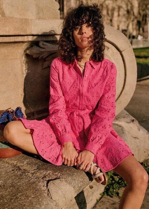 Sezane SS22 Sezane sol cotton dress pink button ups size 44 Size M / US 6-8 / IT 42-44 - 11 Thumbnail