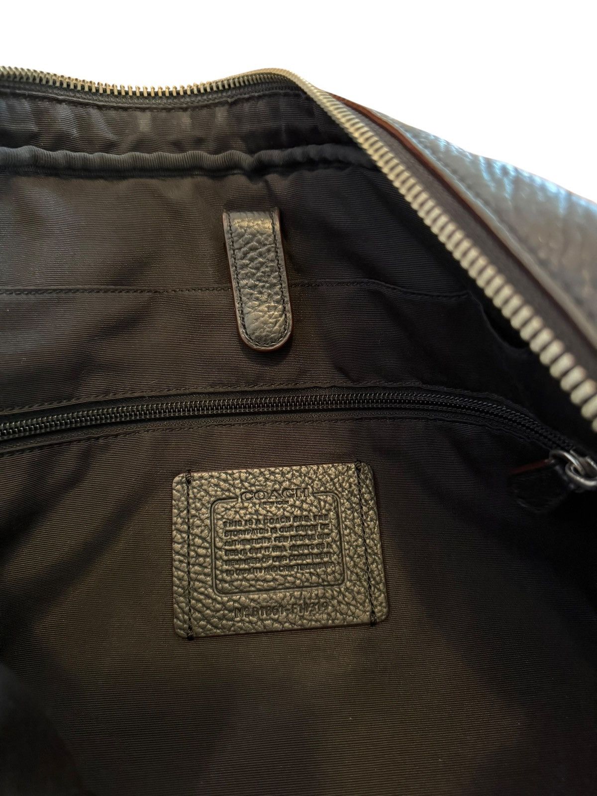 Coach Coach black pebbled leather crossbody business laptop bag Size ONE SIZE - 6 Thumbnail
