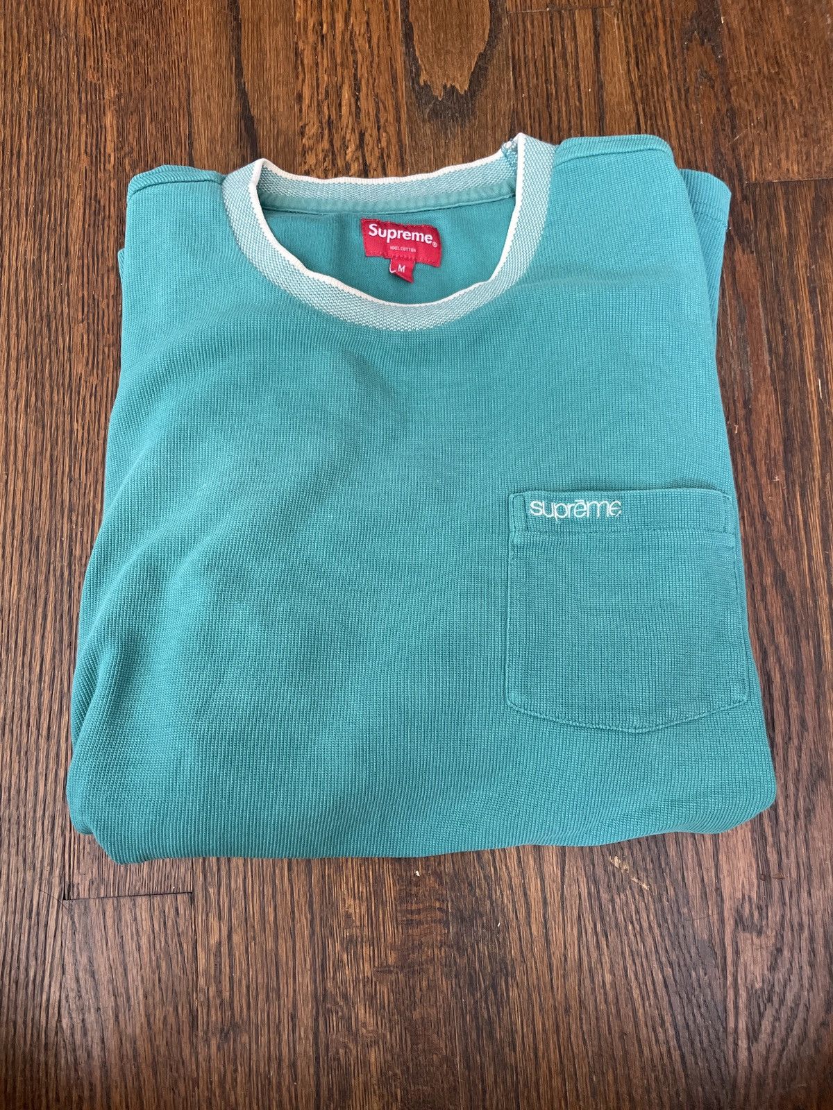 Supreme Supreme teal thick top Size US M / EU 48-50 / 2 - 1 Thumbnail