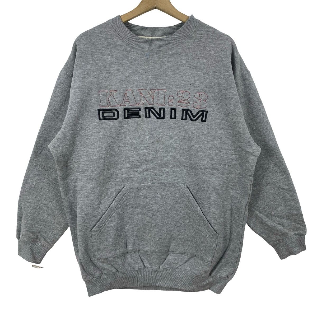 Vintage Vintage KANI SPORTS KANI:23 Denim Embroidered Sweatshirt Size US L / EU 52-54 / 3 - 5 Thumbnail