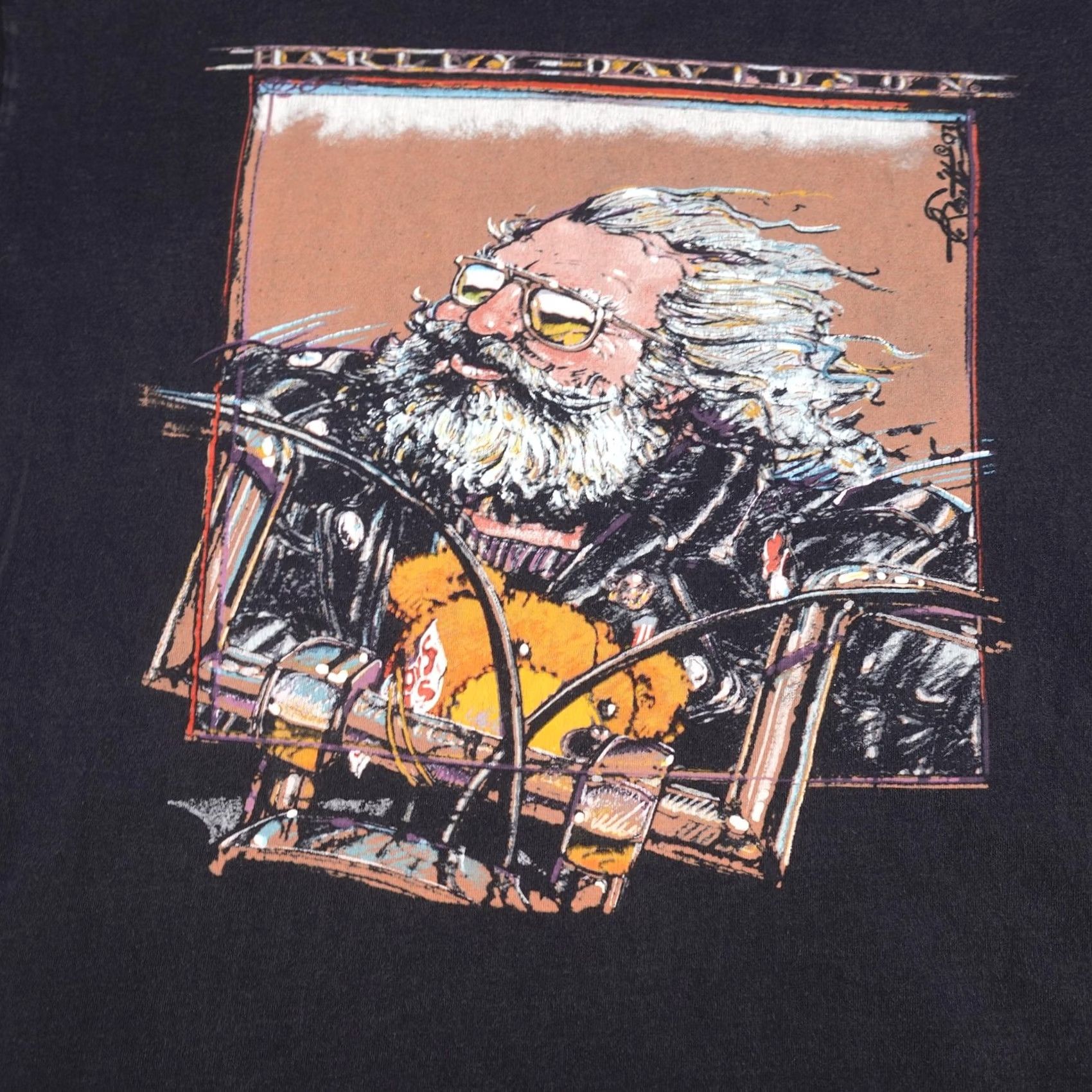 Harley Davidson VINTAGE Harley-Davidson Shirt Mens XL Black 90s Dead Graphic Print Crew Neck Short Sleeve T-Shirt US Made Size US XL / EU 56 / 4 - 5 Thumbnail