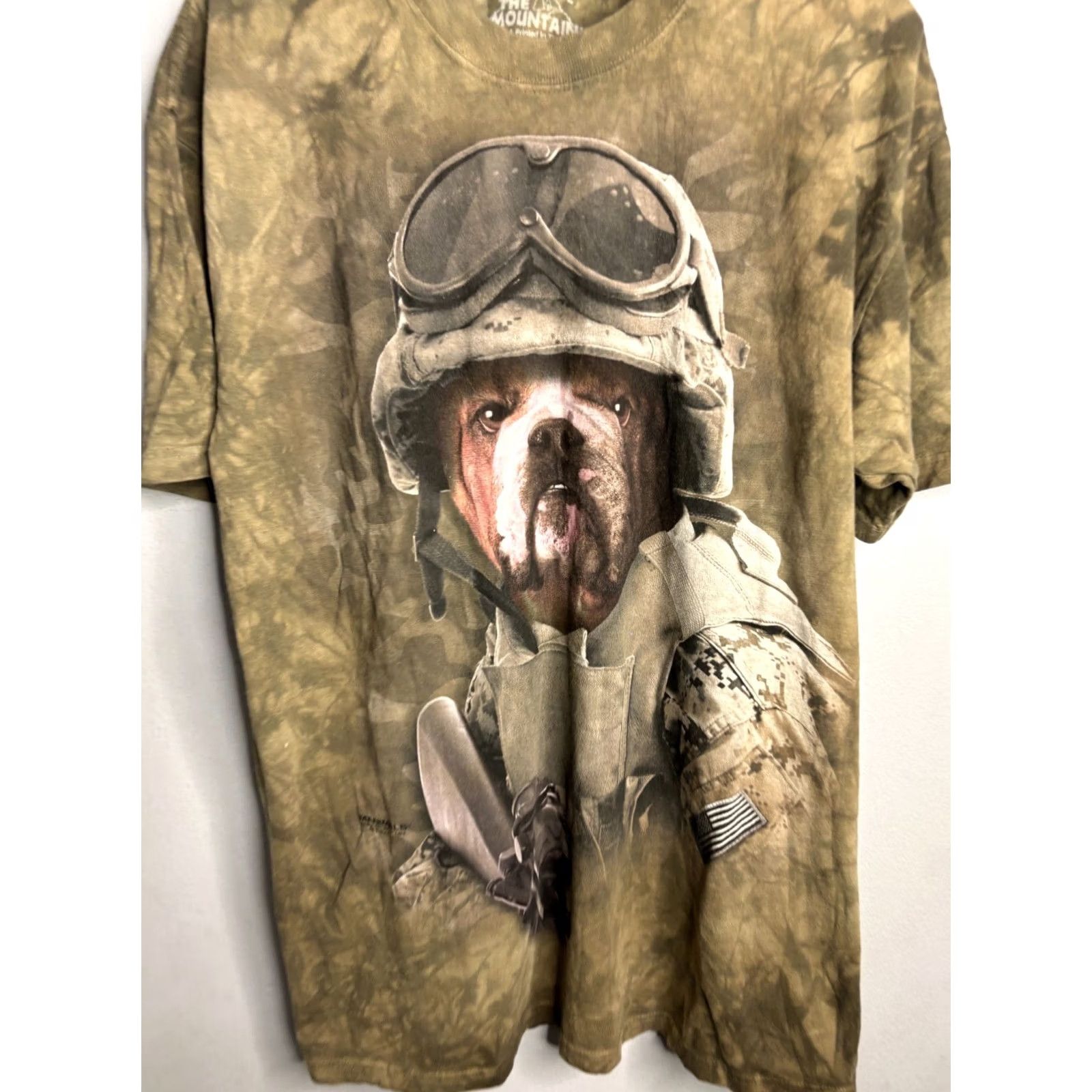 The Mountain The Mountain Marine Bulldog Graphic T-Shirt Tie Dye Green L Size US L / EU 52-54 / 3 - 2 Thumbnail