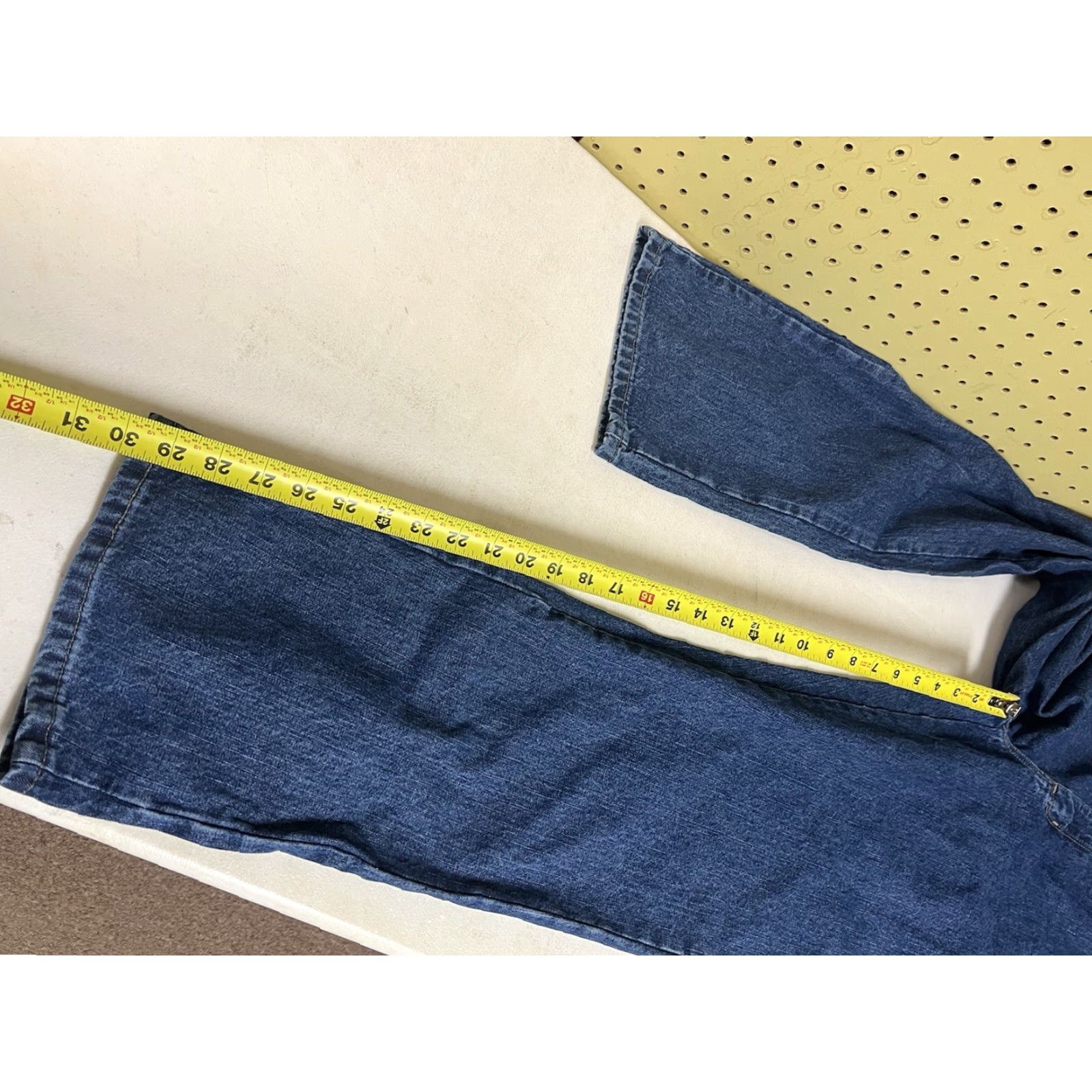 Lee Lee Relaxed Fit All Cotton Straight Leg Jean Jeans women’s Livia 14 Medium blue Size 36" / US 14 / IT 50 - 7 Thumbnail