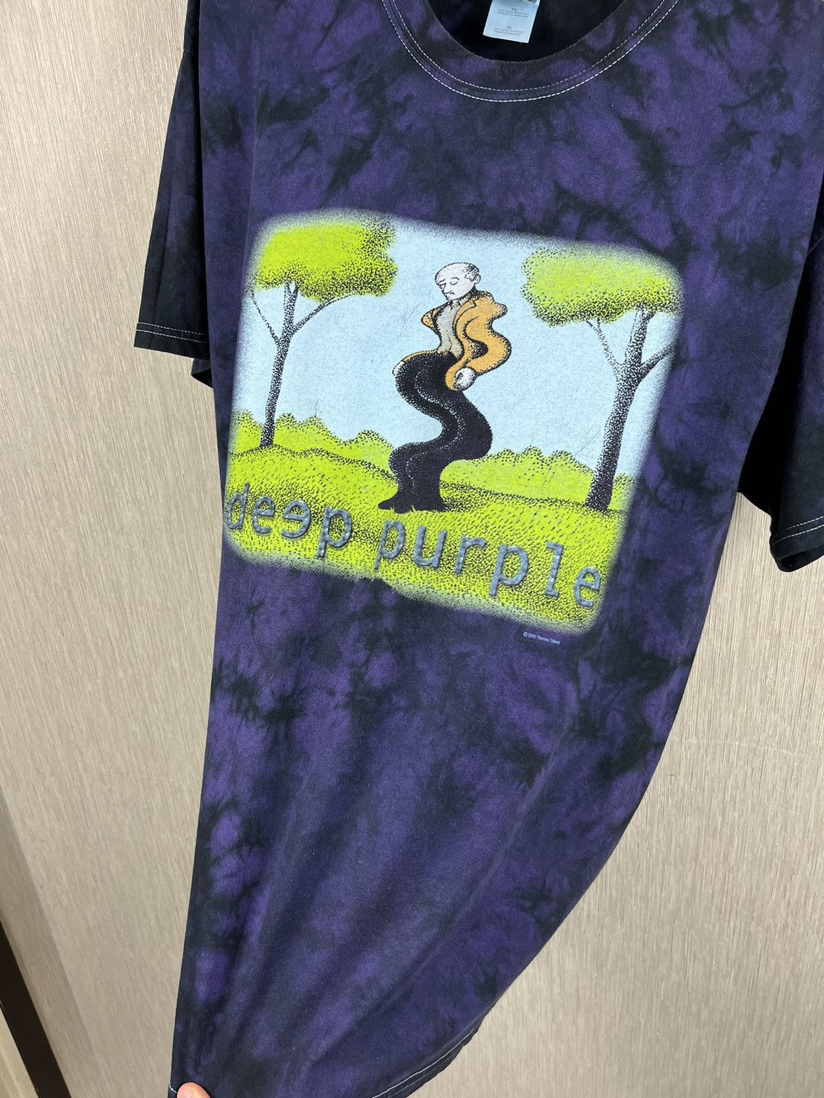 Band Tees × Vintage Vintage Deep Purple tie dye sleeping man artist wave trees Size US XL / EU 56 / 4 - 20 Thumbnail