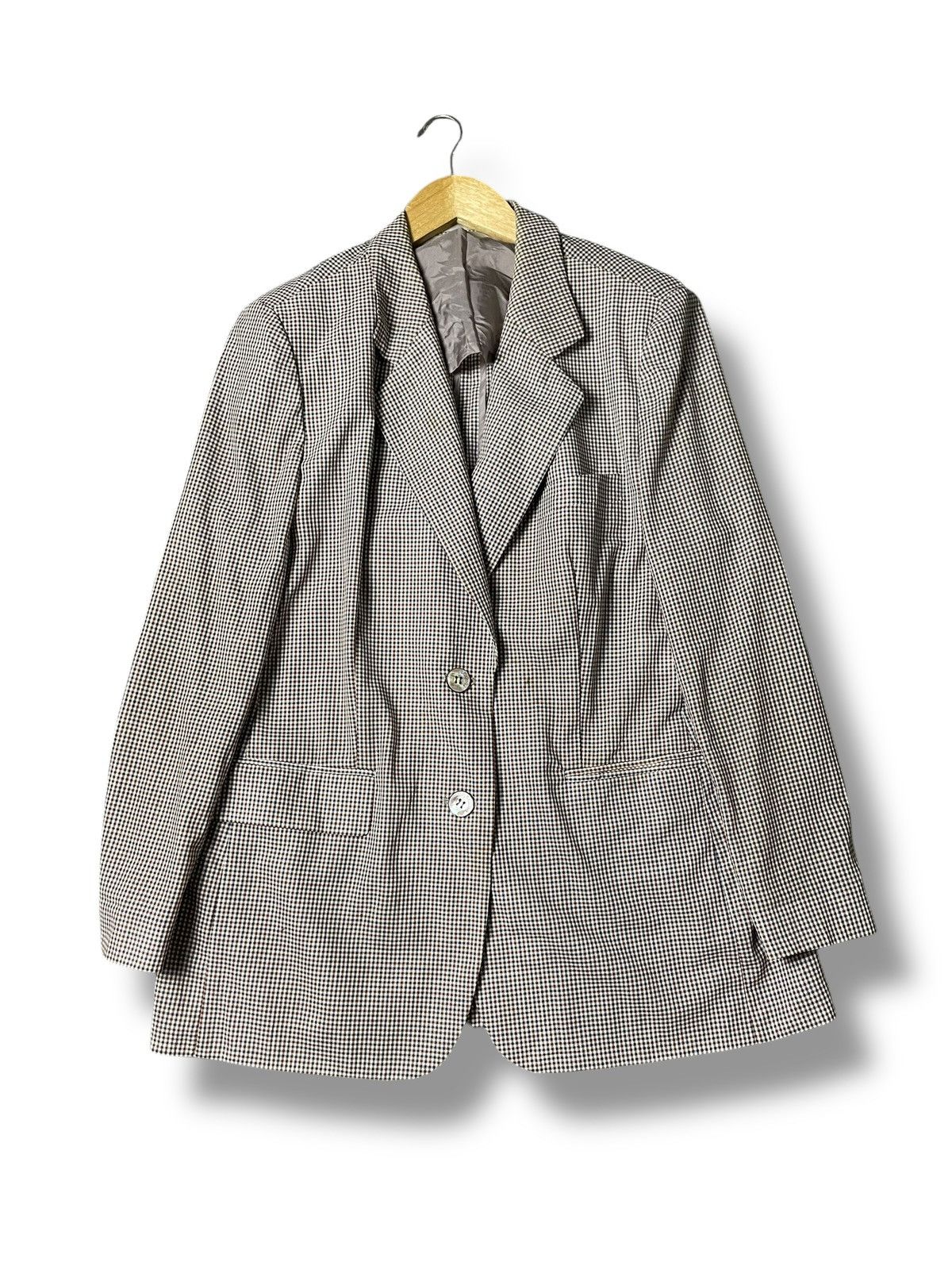 Burberry × Designer × Vintage Vintage BURBERRY Checkered Blazer (104) Size US XXS / EU 40 - 1 Thumbnail