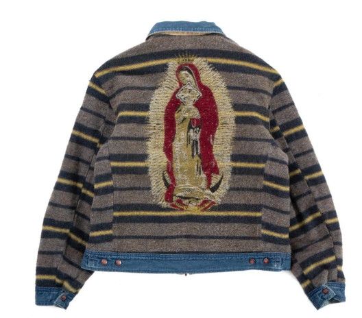 Kapital kapital Denim Lining Reversible Work Jacket Virgin Mary Size US XL / EU 56 / 4 - 1 Thumbnail