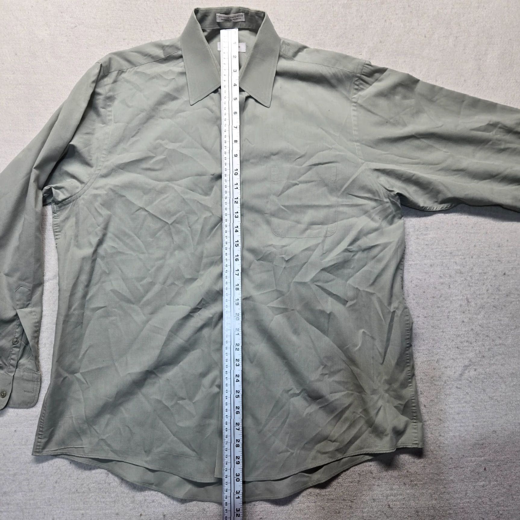 Pierre Cardin Pierre Cardin Shirt Button-Up Adult Men's Gray 16.5 34/35 Long Sleeve Cotton Blend Button-Front Collared Traditional Mens Shirt Size US XL / EU 56 / 4 - 6 Thumbnail