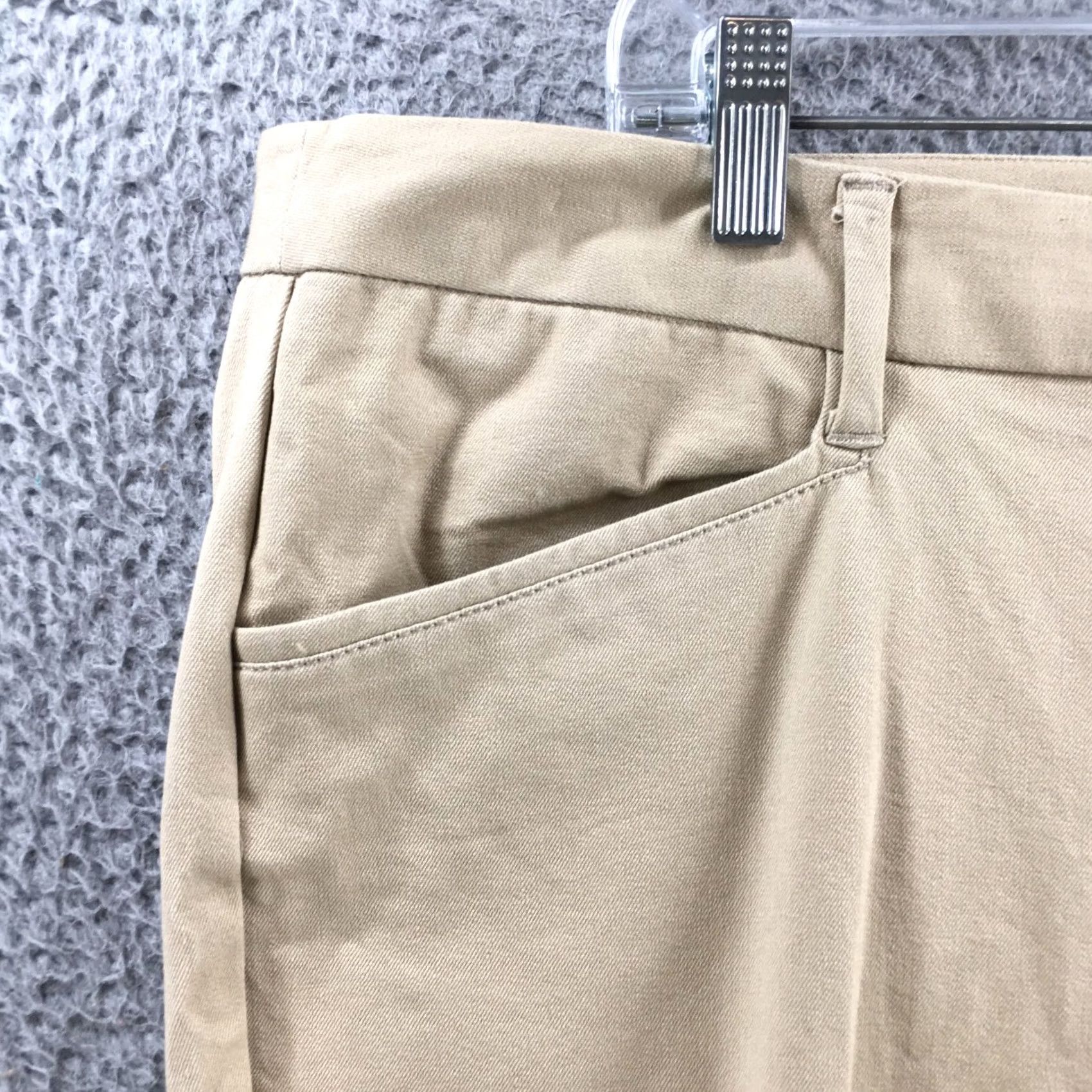 Vintage Maurices Ankle Skinny Pants Womens 20 Beige High Rise Hook & Eye Zip Fly NEW Size 42" / US 20 - 3 Thumbnail