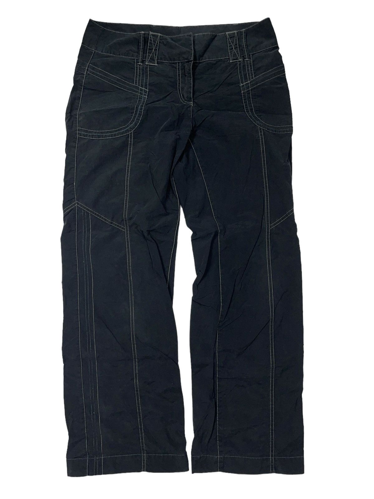 Japanese Brand × Vintage Vintage y2k Nylon Pants Japanese Wide Leg Size 30" / US 8 / IT 44 - 1 Thumbnail