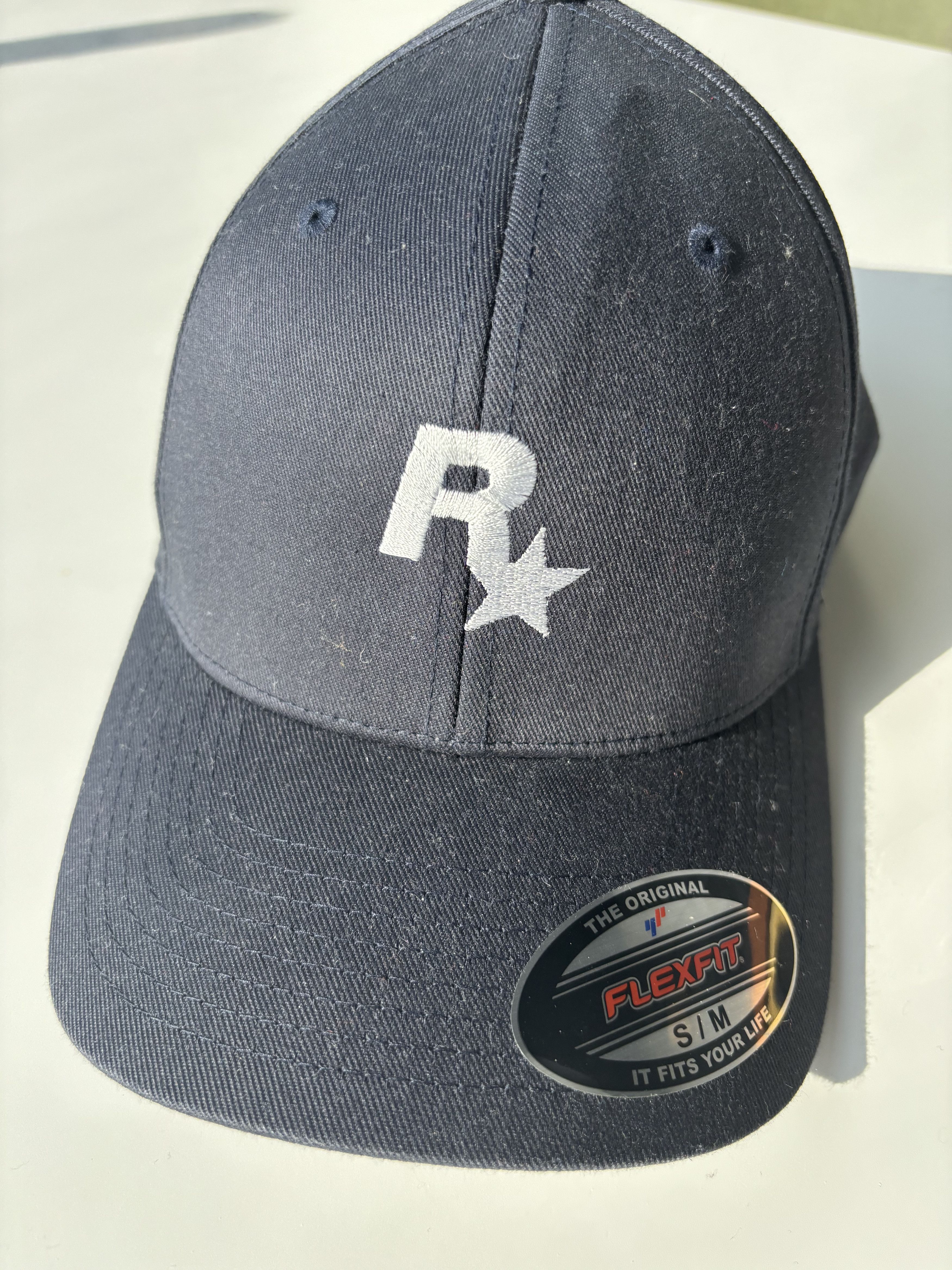 Rockstar Games Rockstar Games (R) Navy Flexfit Cap Size ONE SIZE - 3 Thumbnail