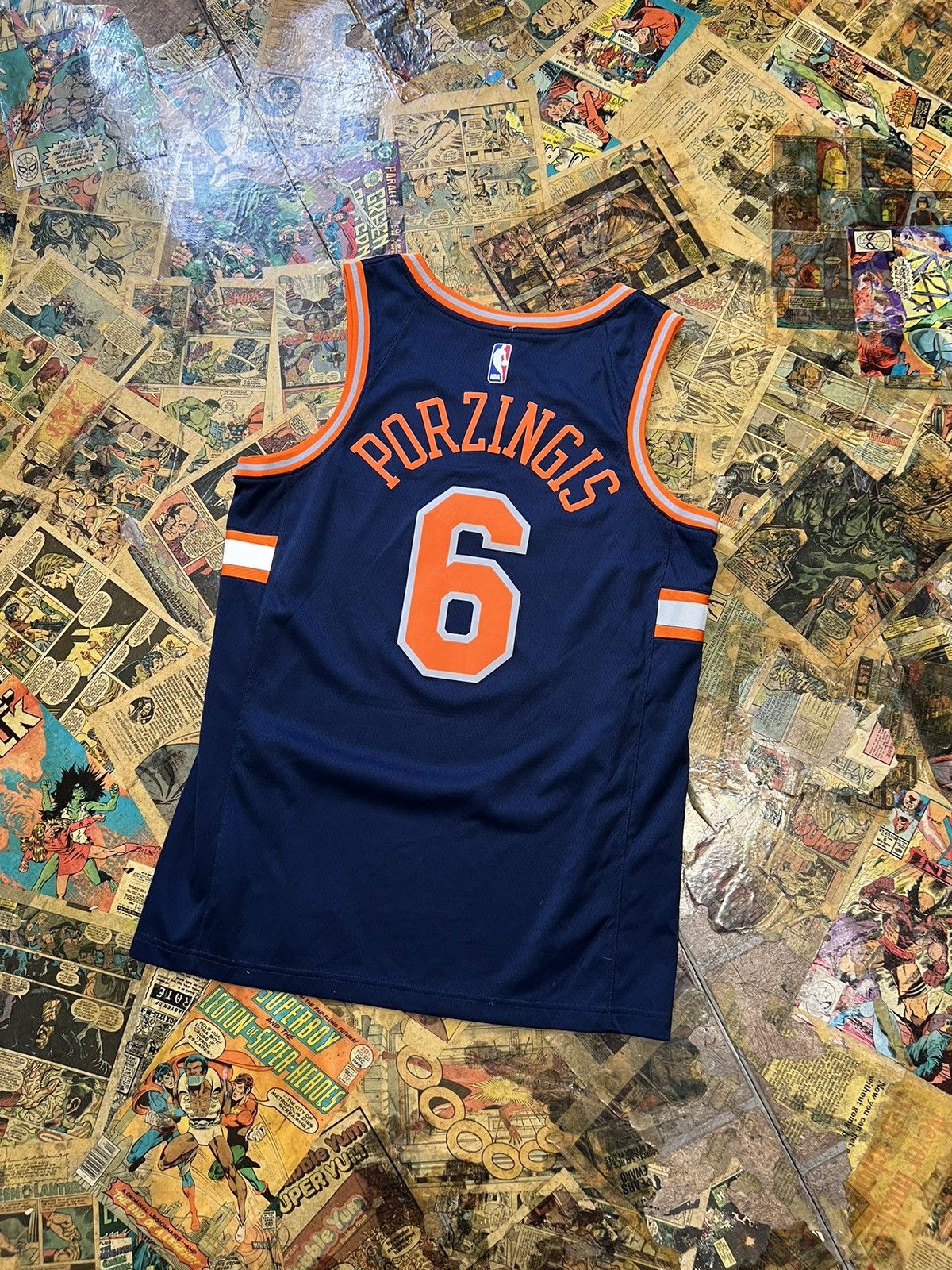 Nike × Vintage Nike city edition New York Knicks Kristaps Porzingis jersey Size US M / EU 48-50 / 2 - 2 Thumbnail