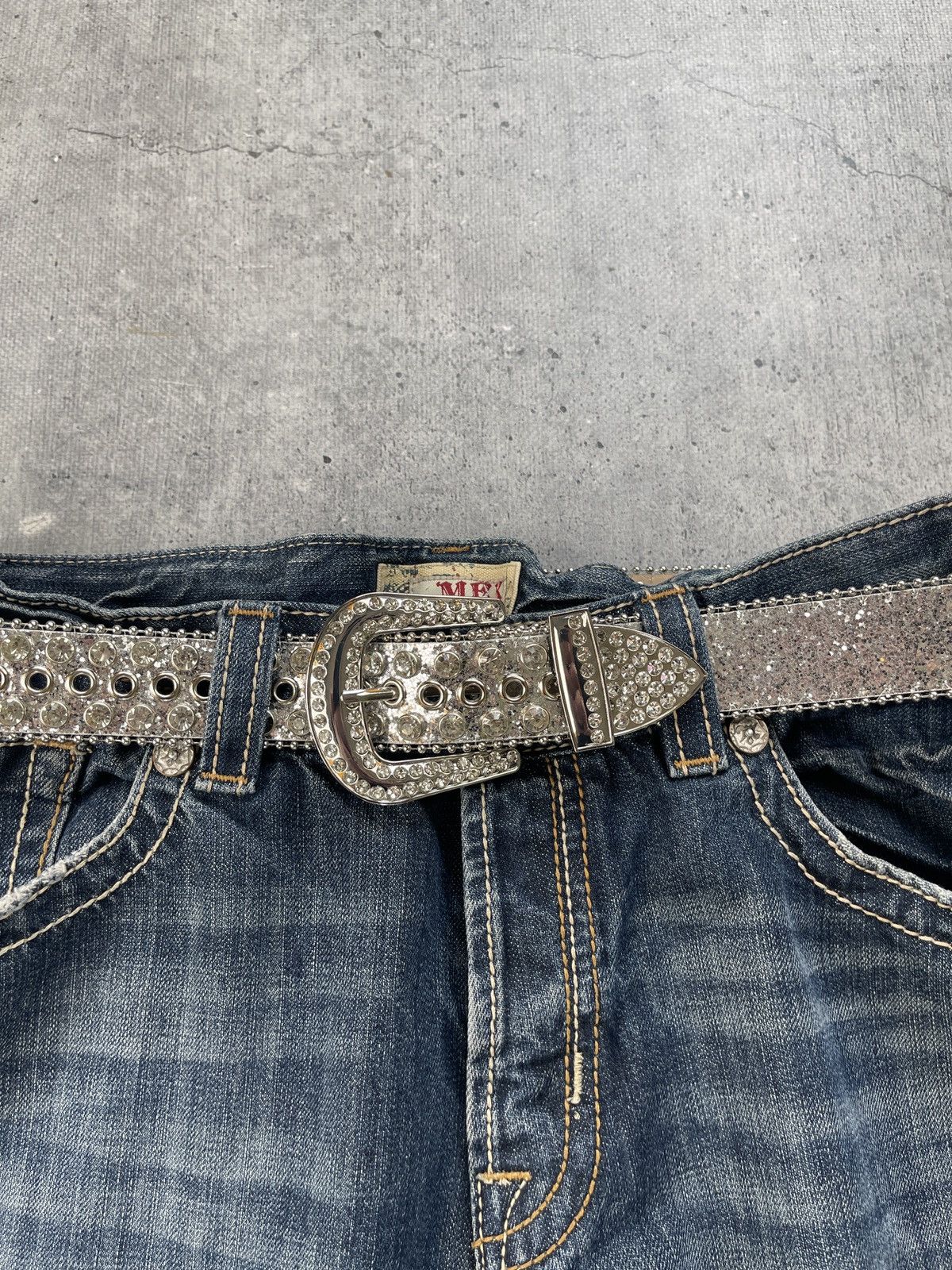 Japanese Brand B. B. Simon Style Vintage 90s Japanese opium Rock Y2K belt Size ONE SIZE - 3 Thumbnail