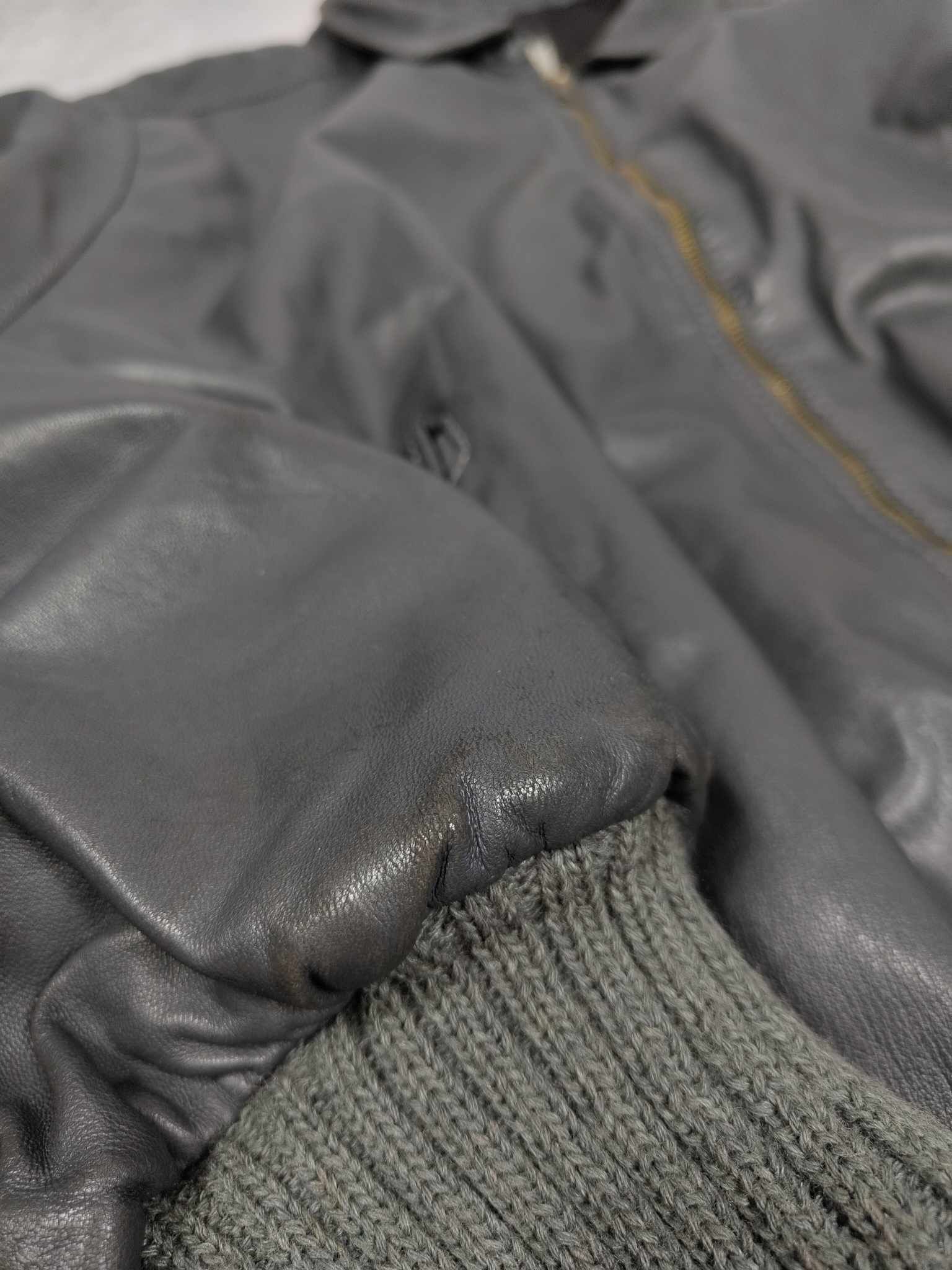 Marithe + Francois Girbaud 80s Vintage Marithé + François Girbaud Leather Bomber Jacket Size US XL / EU 56 / 4 - 9 Thumbnail