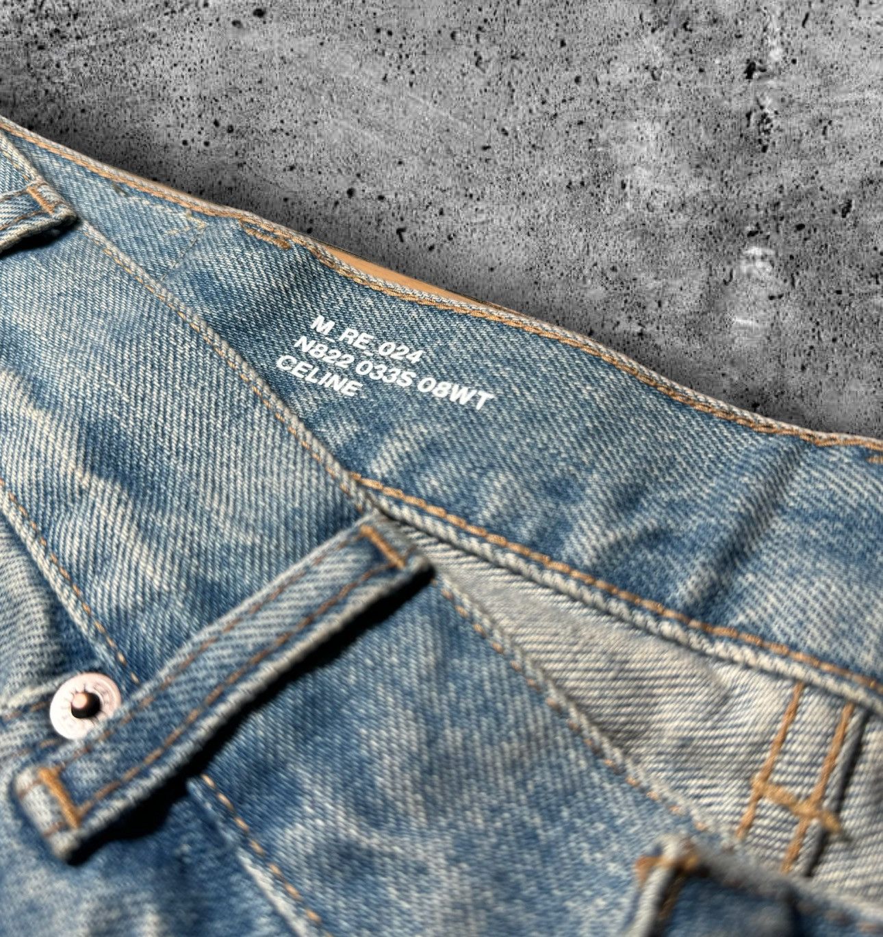 Celine × Hedi Slimane CELINE BY HEDI SLIMANE “FW22 WESLEY JEANS” Size US 30 / EU 46 - 3 Thumbnail