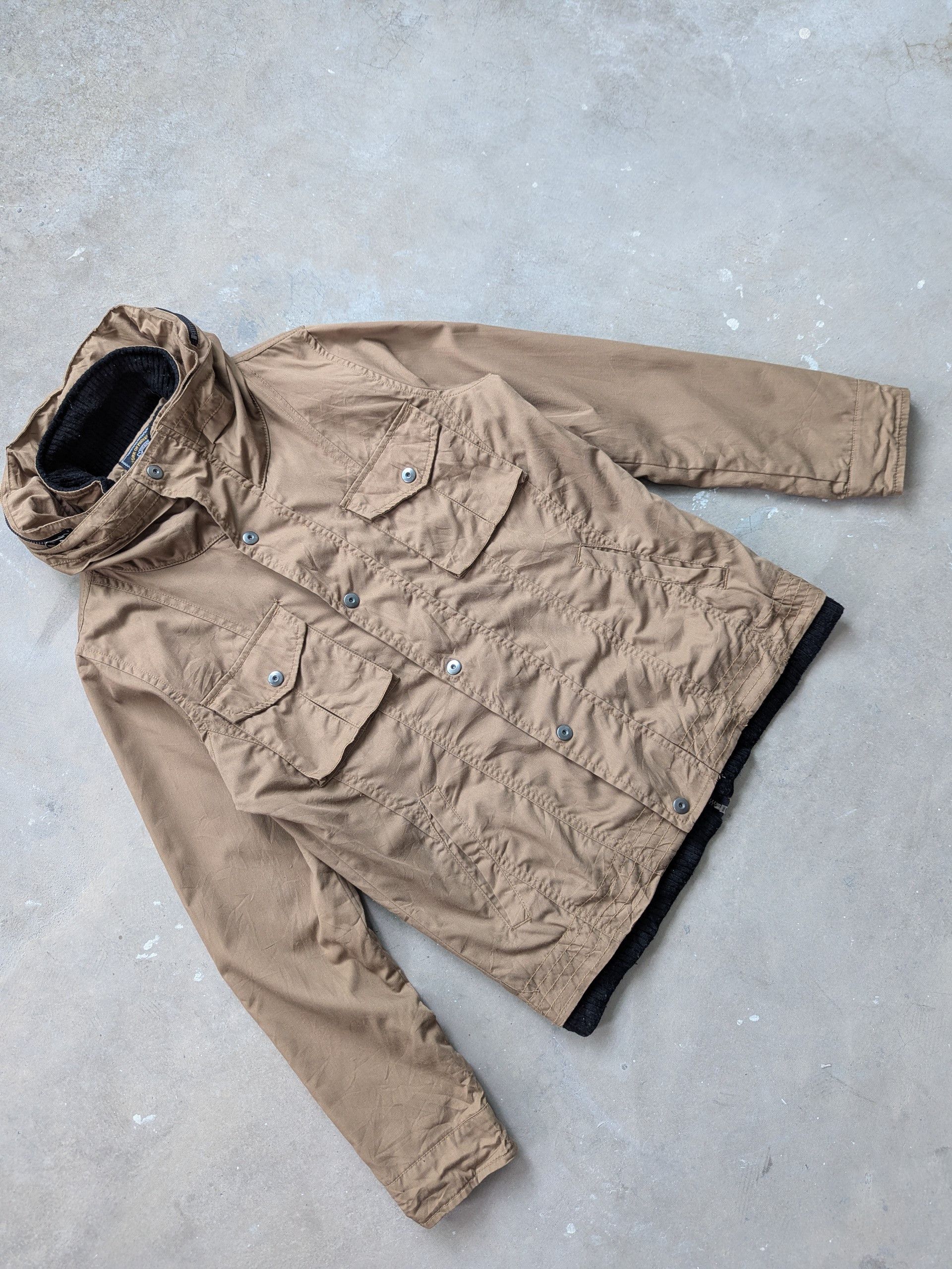 If Six Was Nine × Japanese Brand × Le Grande Bleu (L.G.B.) Vintage 1990s Panaspur Bondage Jacket Hoodie Parka Size US M / EU 48-50 / 2 - 3 Thumbnail