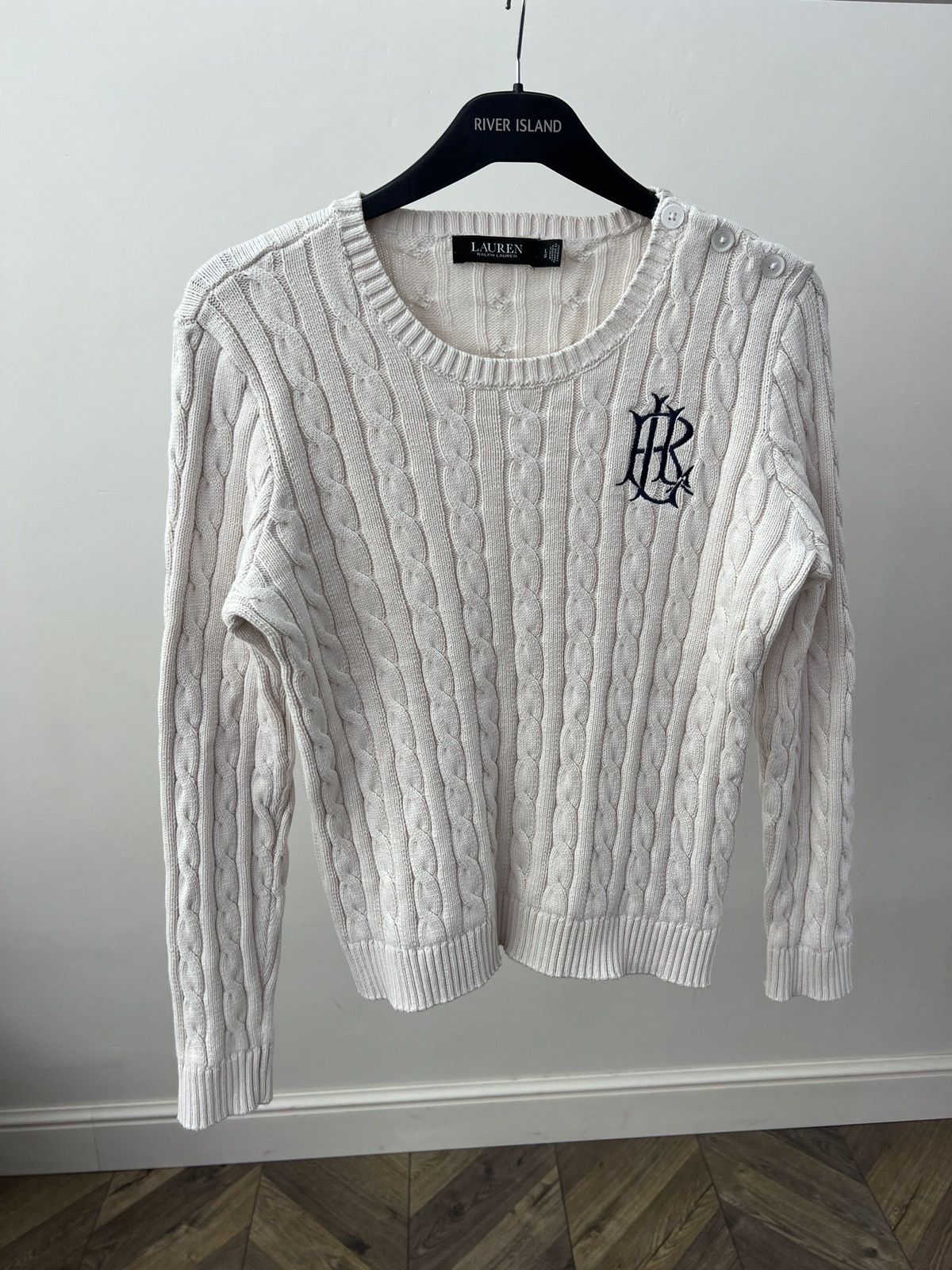 Ralph Lauren Vintage Ralph Lauren Black Label Women’s Cable Knit Sweater Size L / US 10 / IT 46 - 5 Thumbnail
